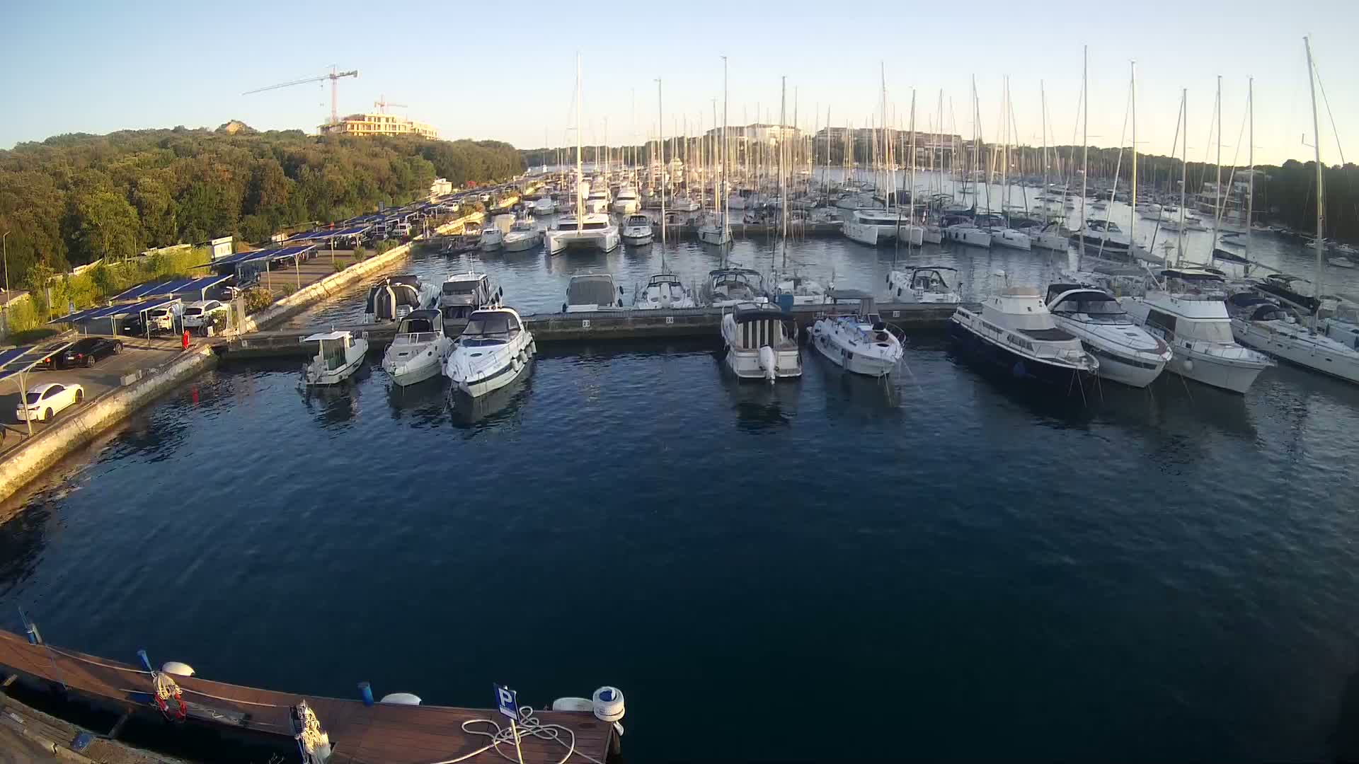Pula, Marina Veruda South View Live Cam - Pjescana Uvala, Pula, Istria, Croatia