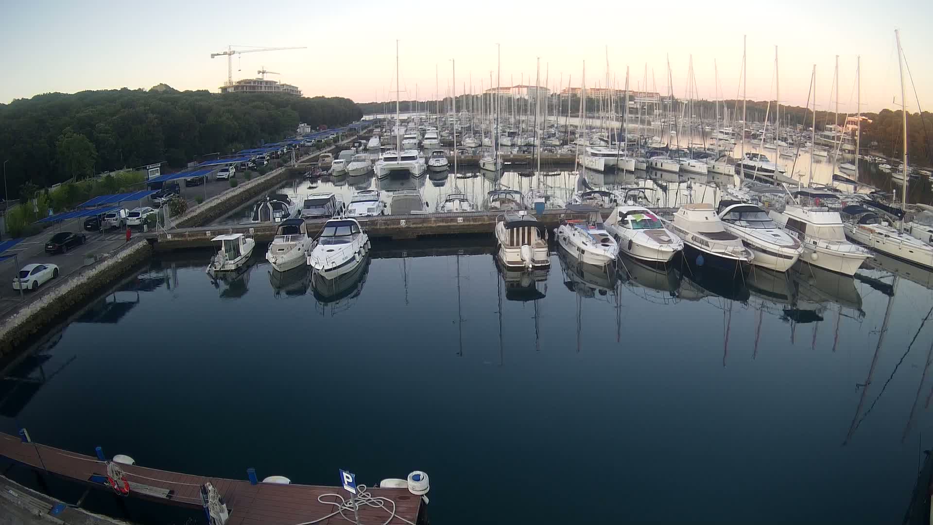 Pula, Marina Veruda South View Live Cam - Pjescana Uvala, Pula, Istria, Croatia