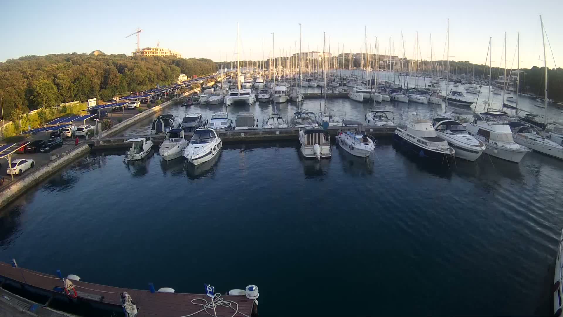 Pula, Marina Veruda South View Live Cam - Pjescana Uvala, Pula, Istria, Croatia