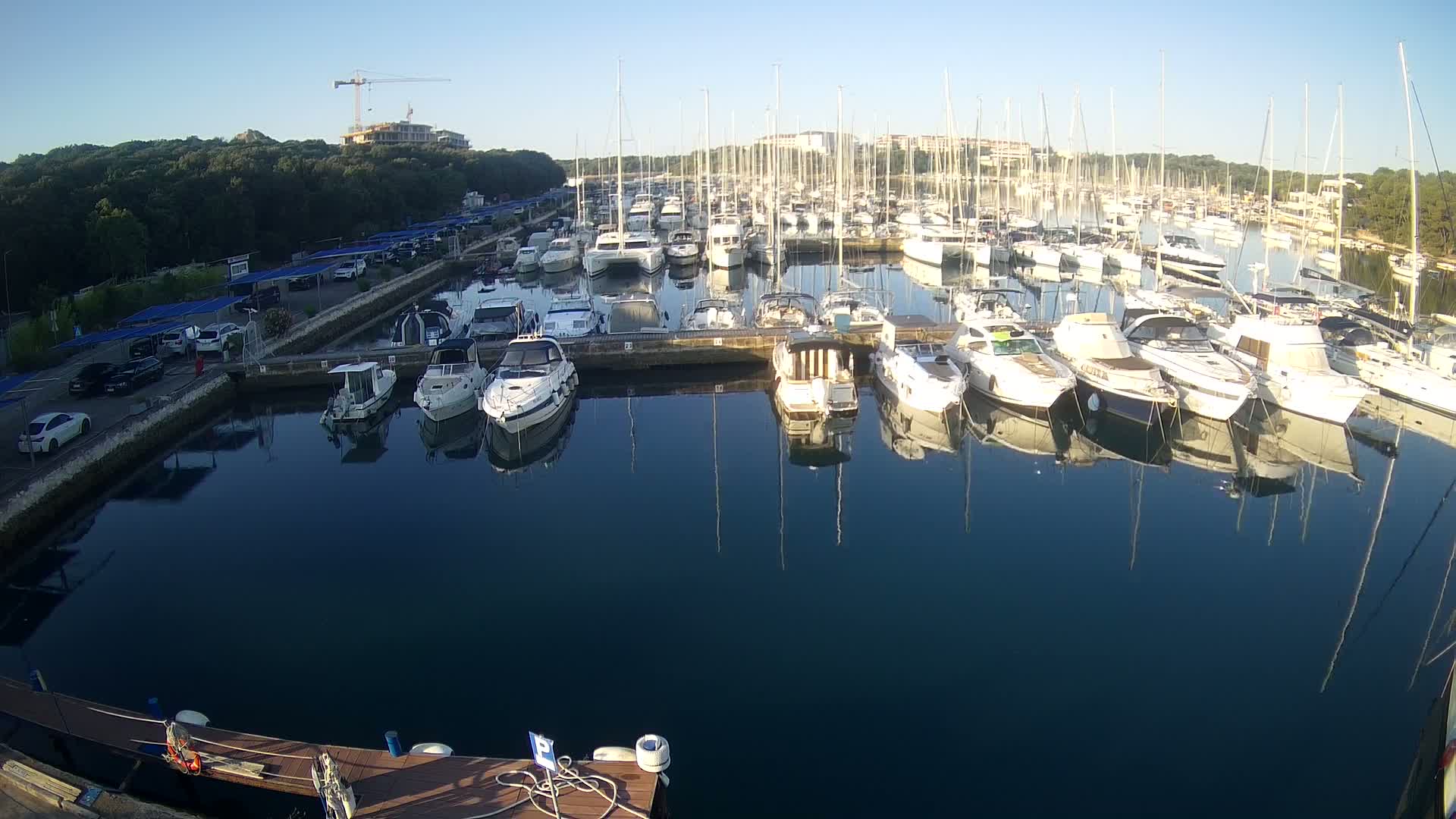 Pula, Marina Veruda South View Live Cam - Pjescana Uvala, Pula, Istria, Croatia