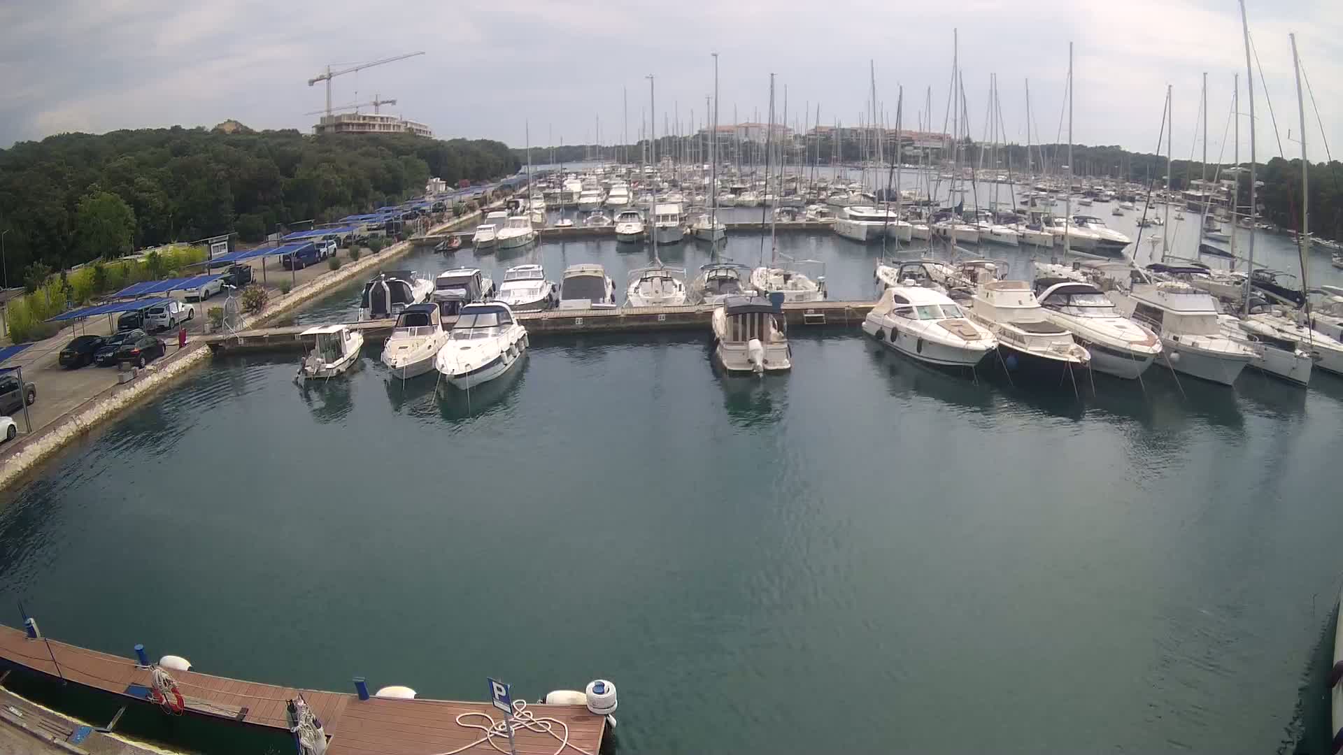 Pula, Marina Veruda South View Live Cam - Pjescana Uvala, Pula, Istria, Croatia