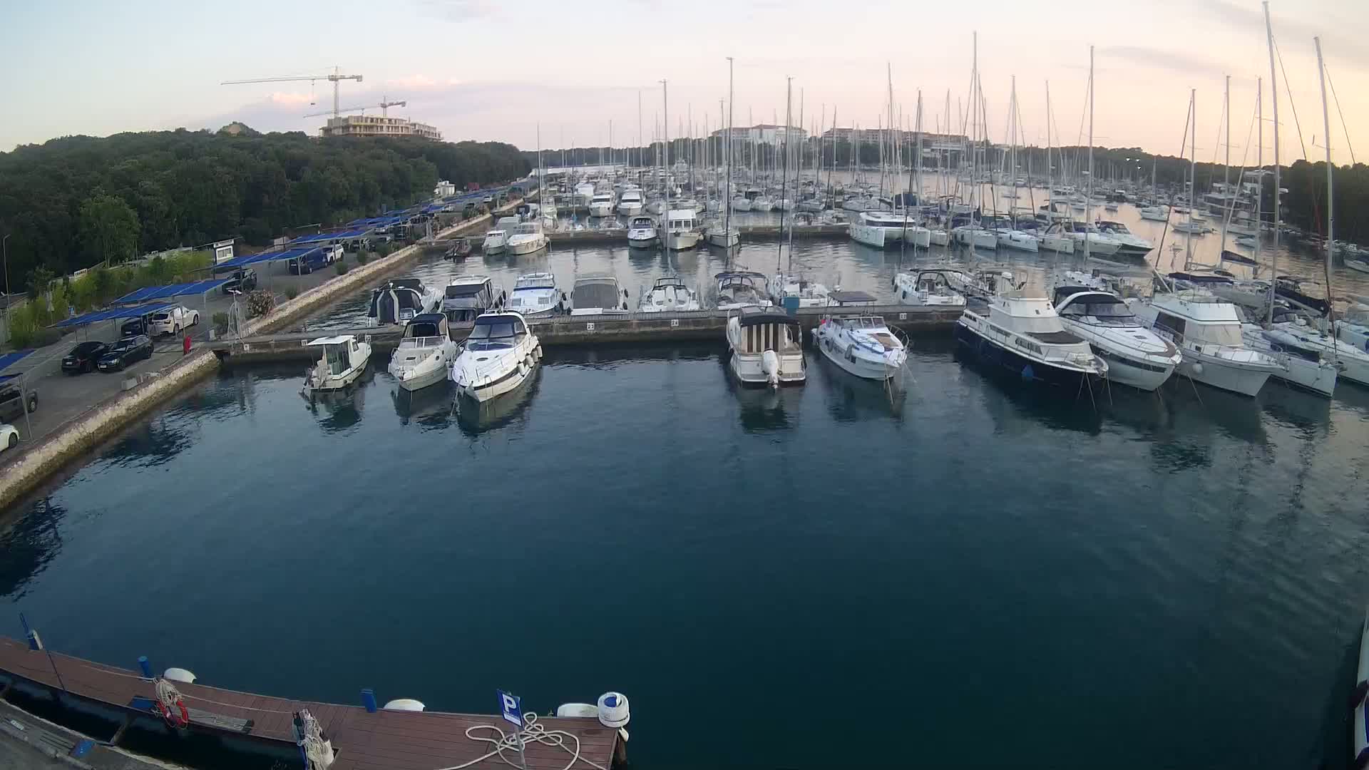 Pula, Marina Veruda South View Live Cam - Pjescana Uvala, Pula, Istria, Croatia