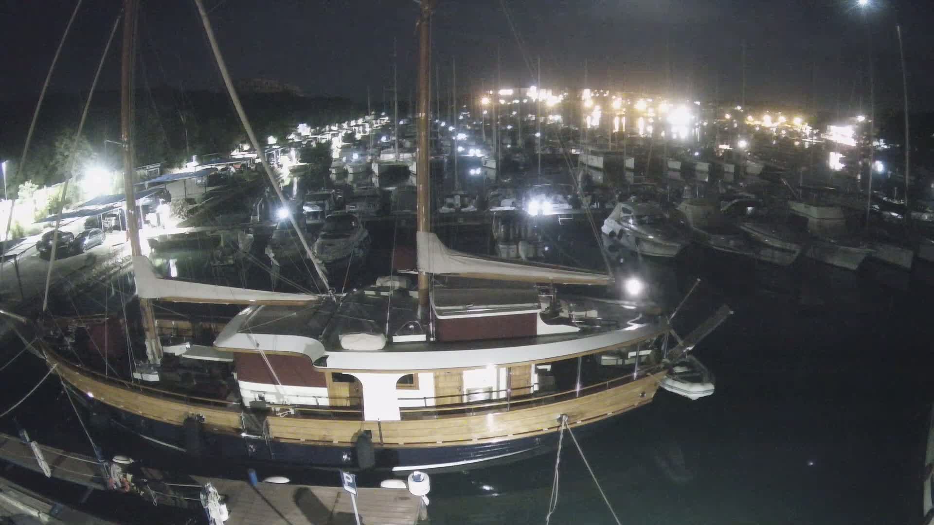 Pula, Marina Veruda South View Live Cam - Pjescana Uvala, Pula, Istria, Croatia