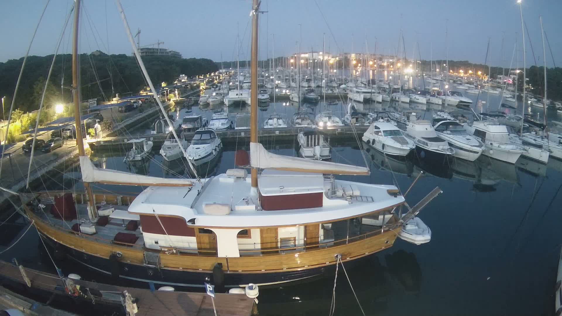 Pula, Marina Veruda South View Live Cam - Pjescana Uvala, Pula, Istria, Croatia