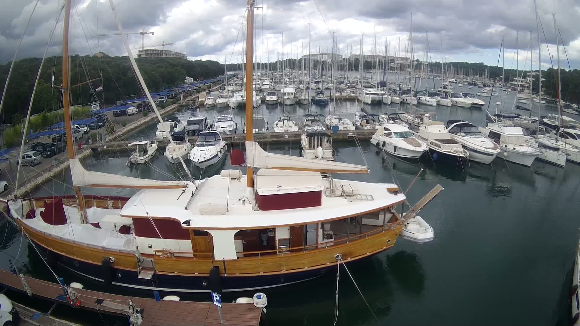 Pula, Marina Veruda South View Live Cam - Pjescana Uvala, Pula, Istria, Croatia
