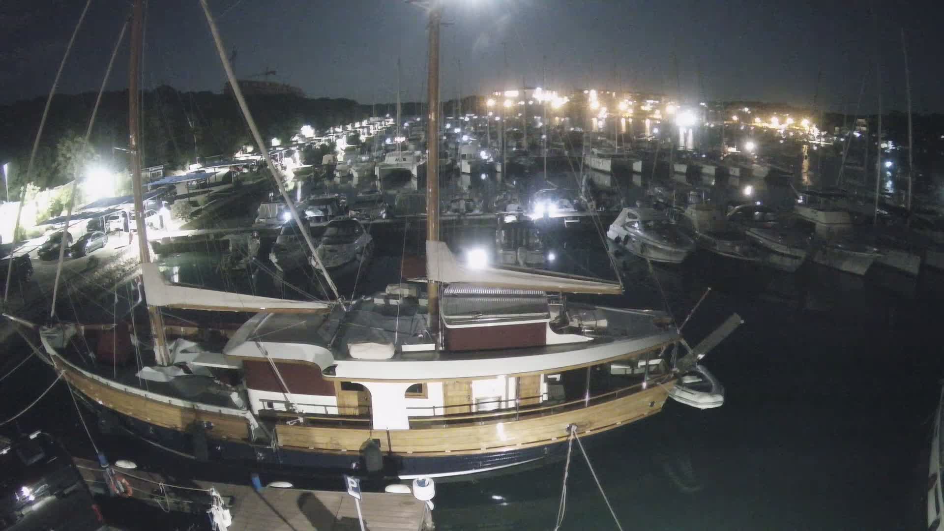 Pula, Marina Veruda South View Live Cam - Pjescana Uvala, Pula, Istria, Croatia