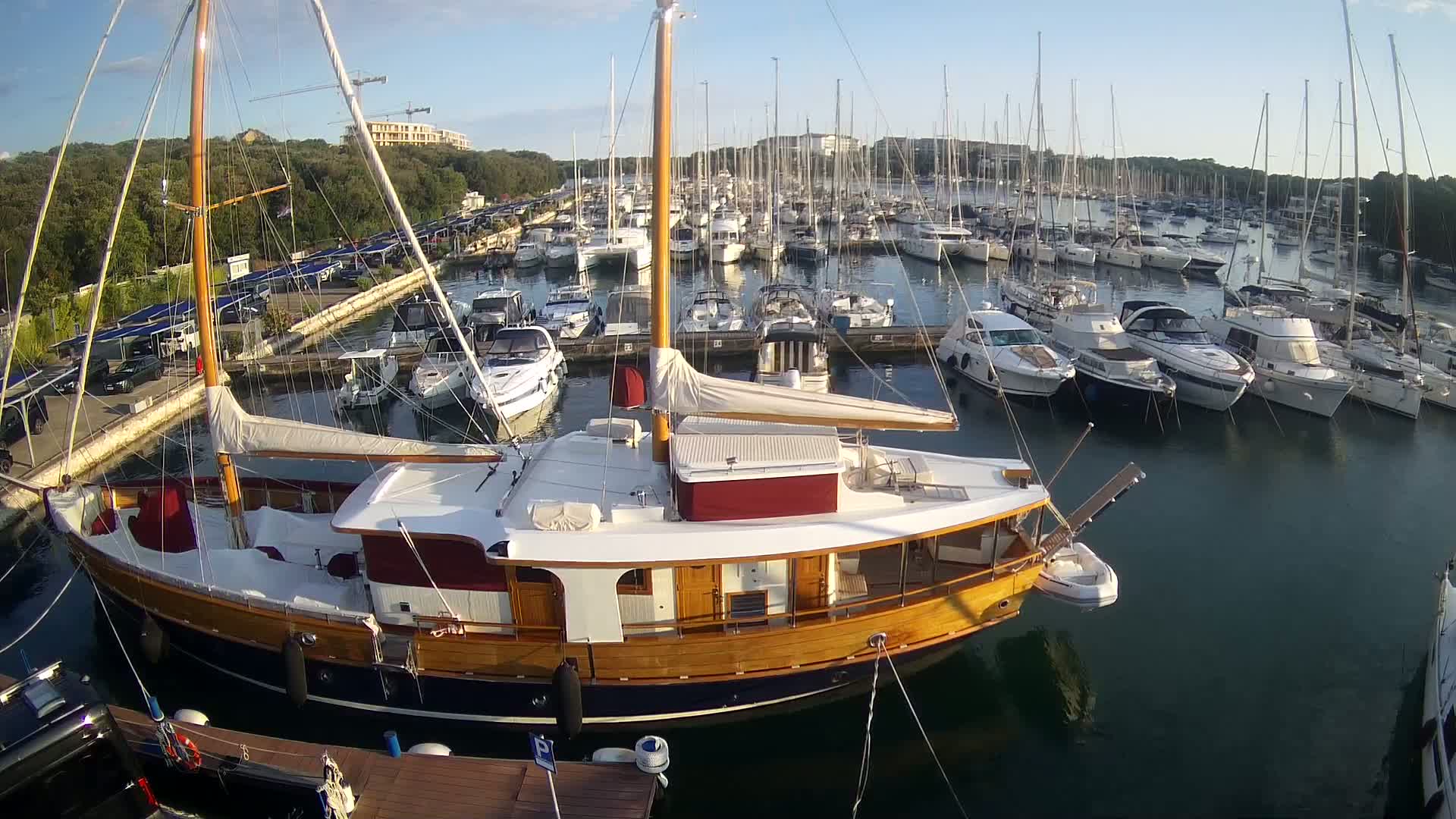 Pula, Marina Veruda South View Live Cam - Pjescana Uvala, Pula, Istria, Croatia