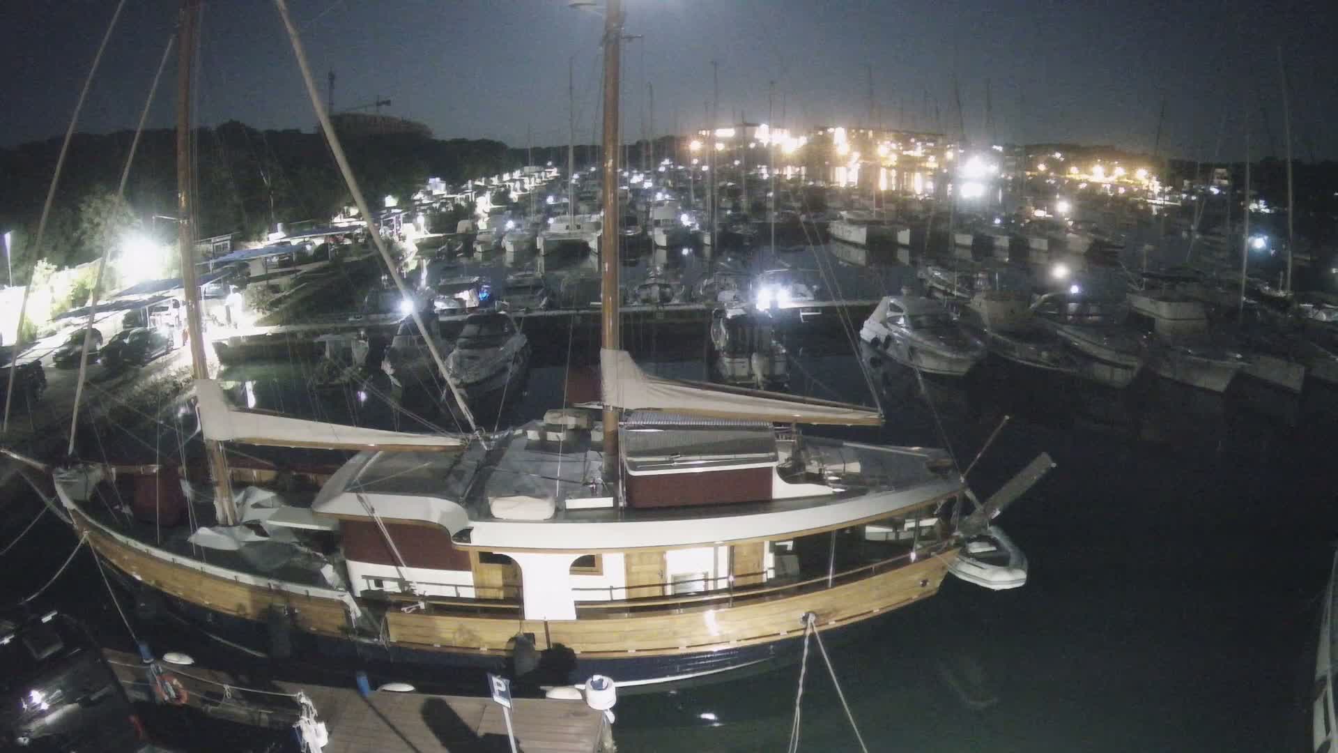 Pula, Marina Veruda South View Live Cam - Pjescana Uvala, Pula, Istria, Croatia