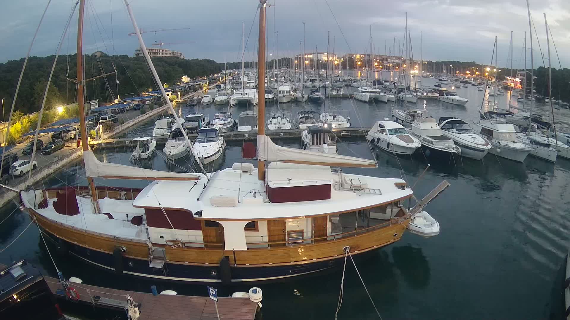 Pula, Marina Veruda South View Live Cam - Pjescana Uvala, Pula, Istria, Croatia