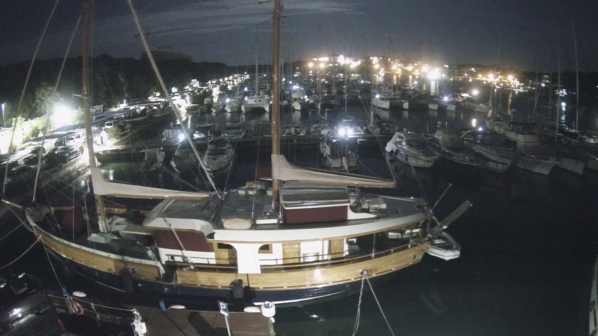 Pula, Marina Veruda South View Live Cam - Pjescana Uvala, Pula, Istria, Croatia