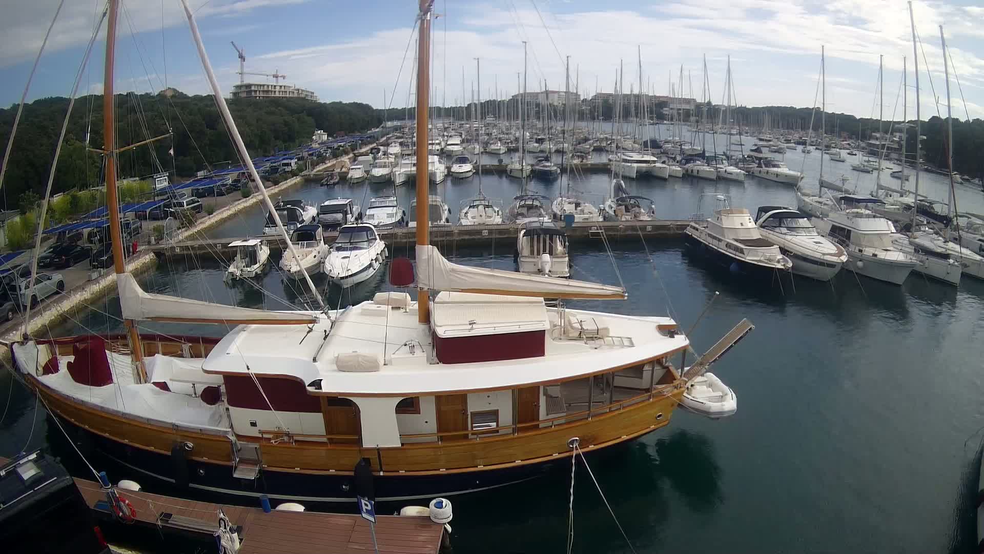 Pula, Marina Veruda South View Live Cam - Pjescana Uvala, Pula, Istria, Croatia