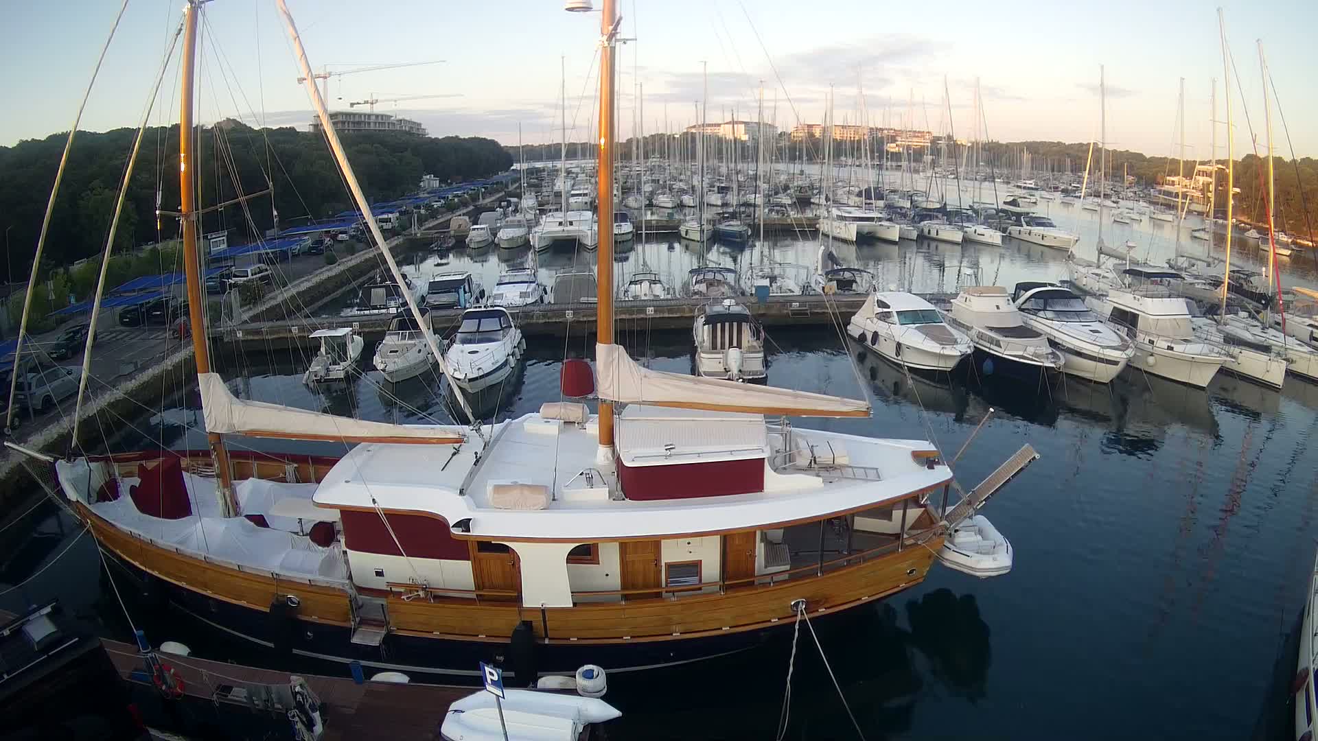Pula, Marina Veruda South View Live Cam - Pjescana Uvala, Pula, Istria, Croatia