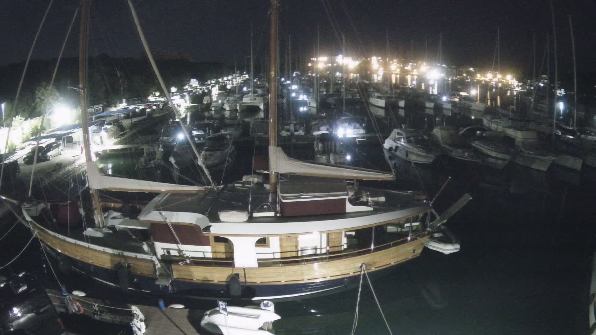 Pula, Marina Veruda South View Live Cam - Pjescana Uvala, Pula, Istria, Croatia