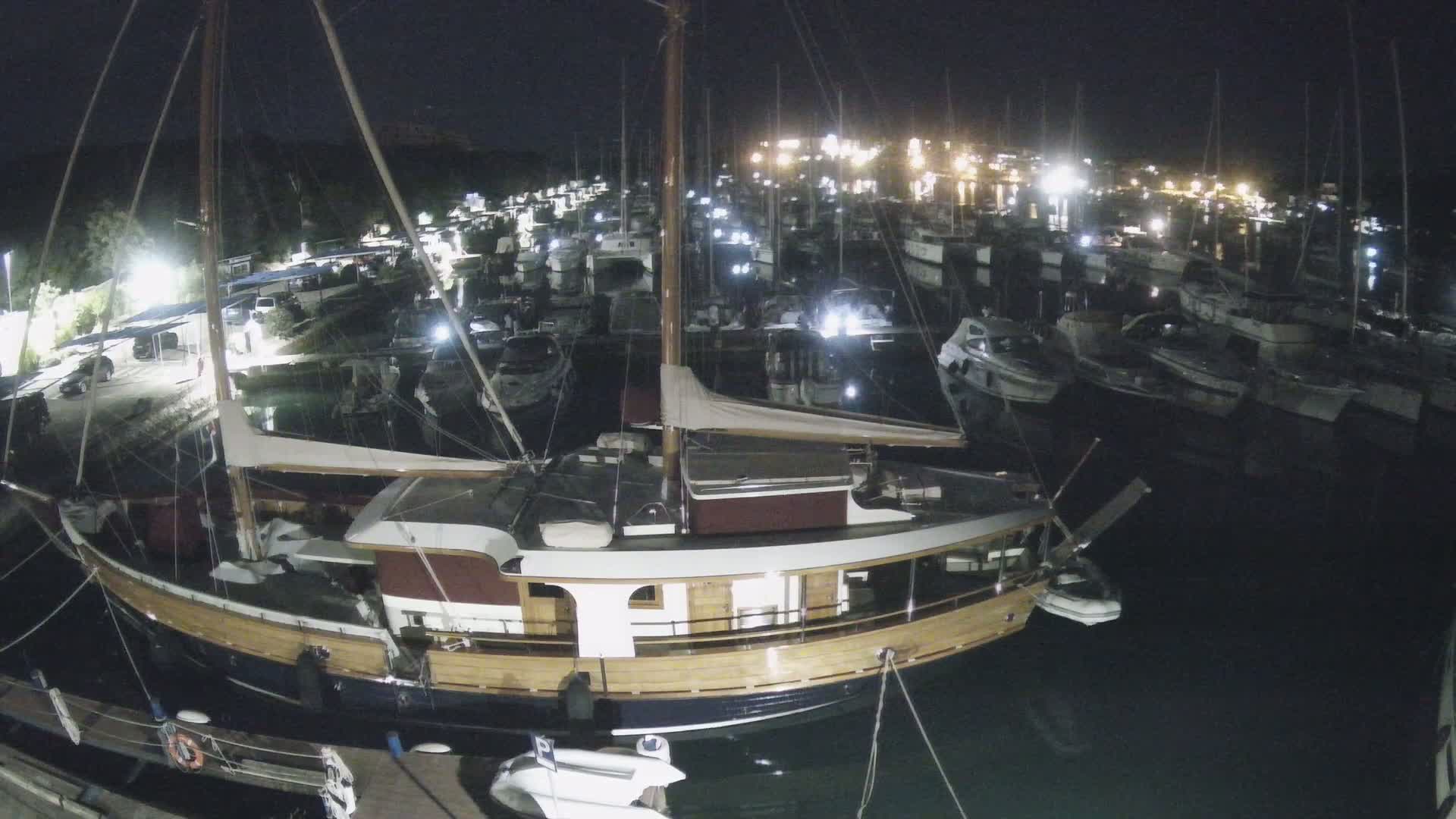 Pula, Marina Veruda South View Live Cam - Pjescana Uvala, Pula, Istria, Croatia