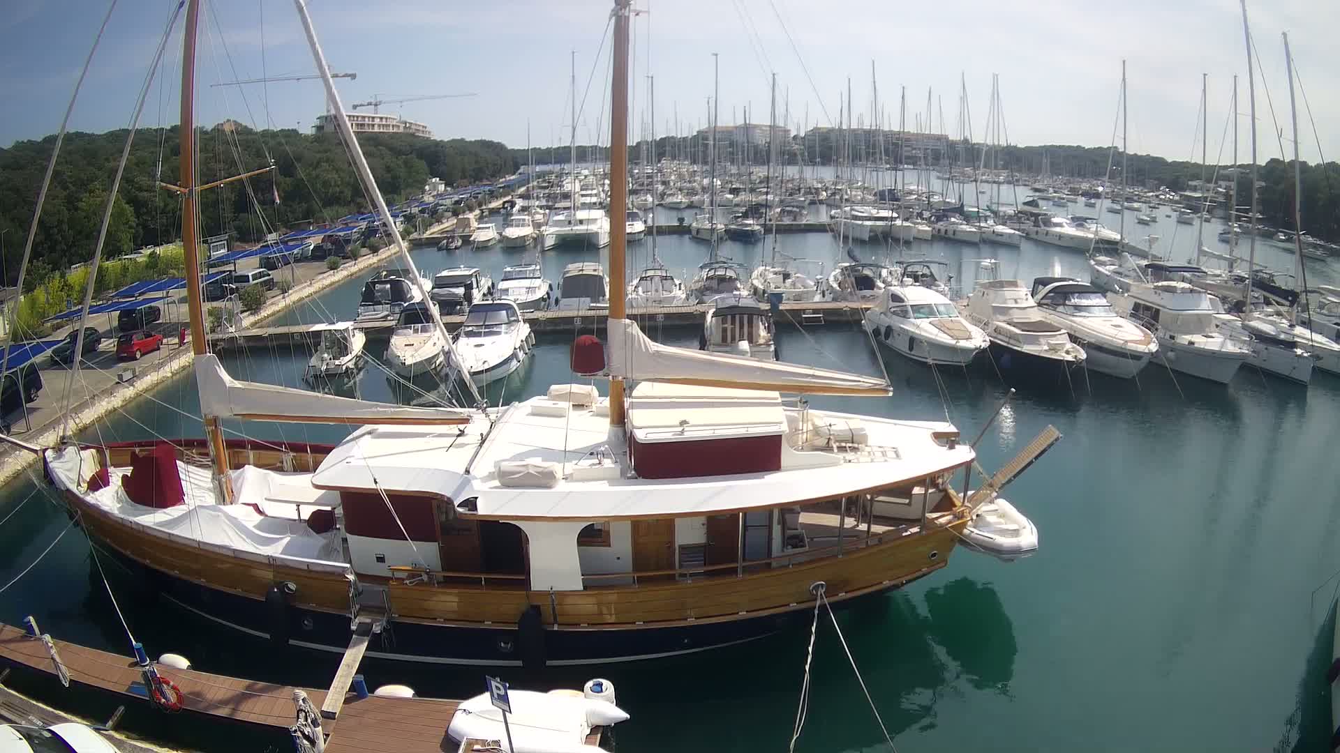 Pula, Marina Veruda South View Live Cam - Pjescana Uvala, Pula, Istria, Croatia