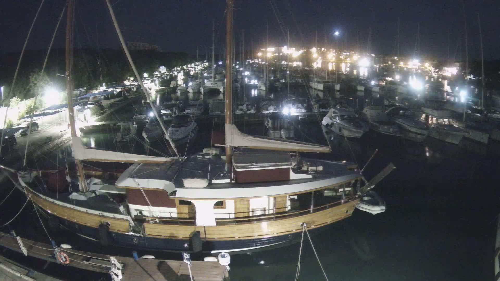 Pula, Marina Veruda South View Live Cam - Pjescana Uvala, Pula, Istria, Croatia