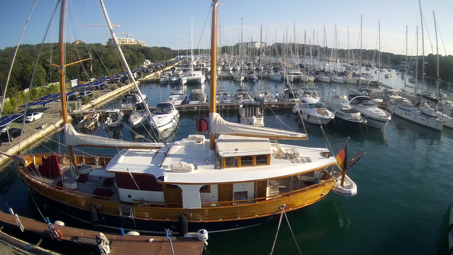 Pula, Marina Veruda South View Live Cam - Pjescana Uvala, Pula, Istria, Croatia