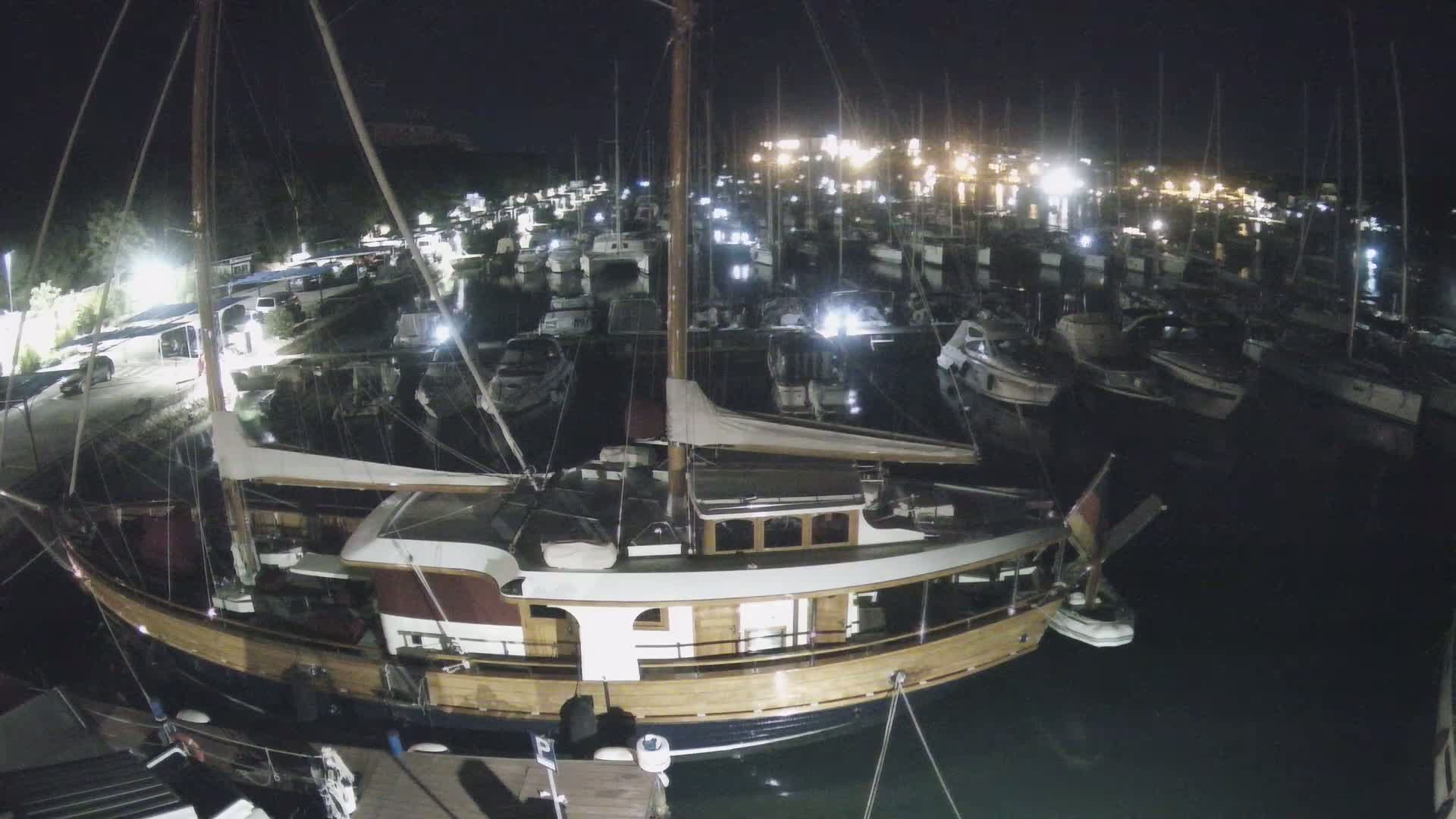 Pula, Marina Veruda South View Live Cam - Pjescana Uvala, Pula, Istria, Croatia
