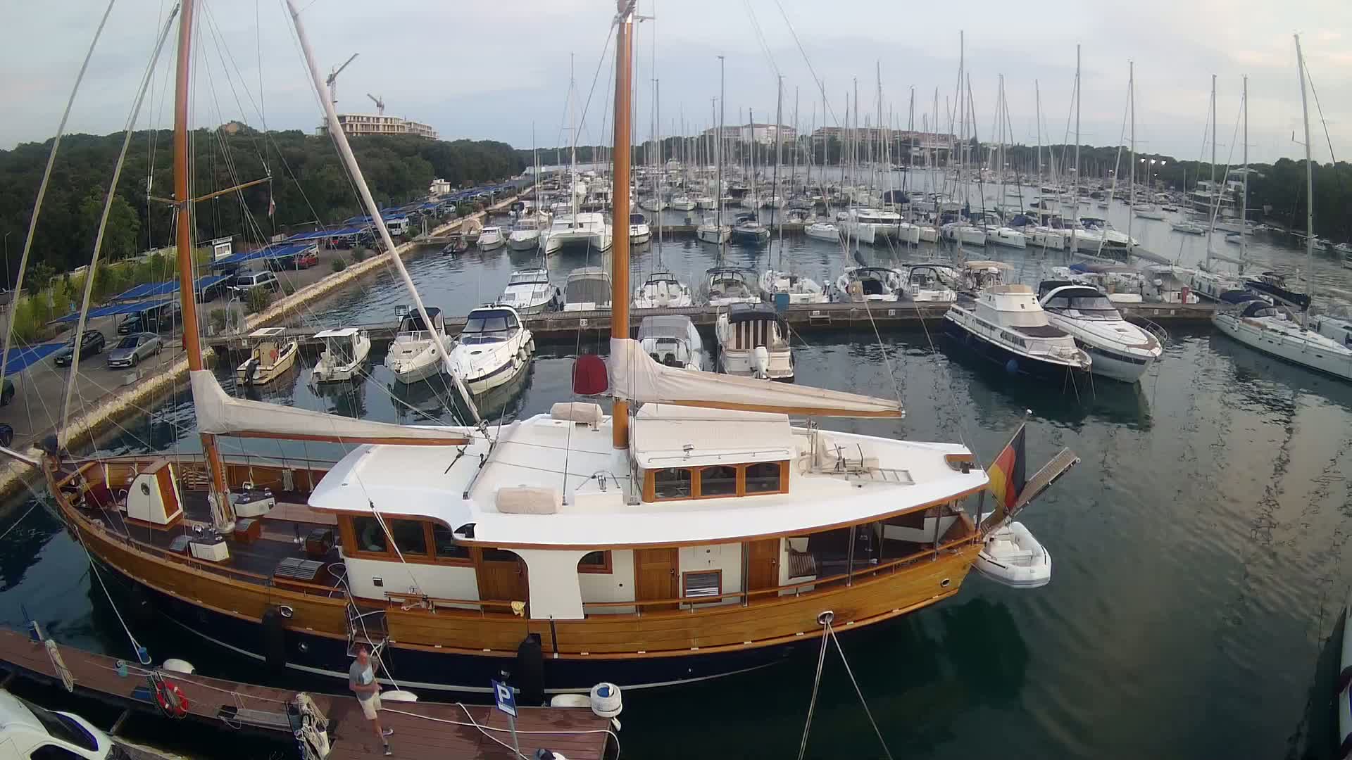 Pula, Marina Veruda South View Live Cam - Pjescana Uvala, Pula, Istria, Croatia