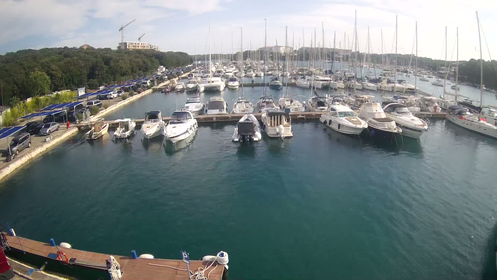 Pula, Marina Veruda South View Live Cam - Pjescana Uvala, Pula, Istria, Croatia