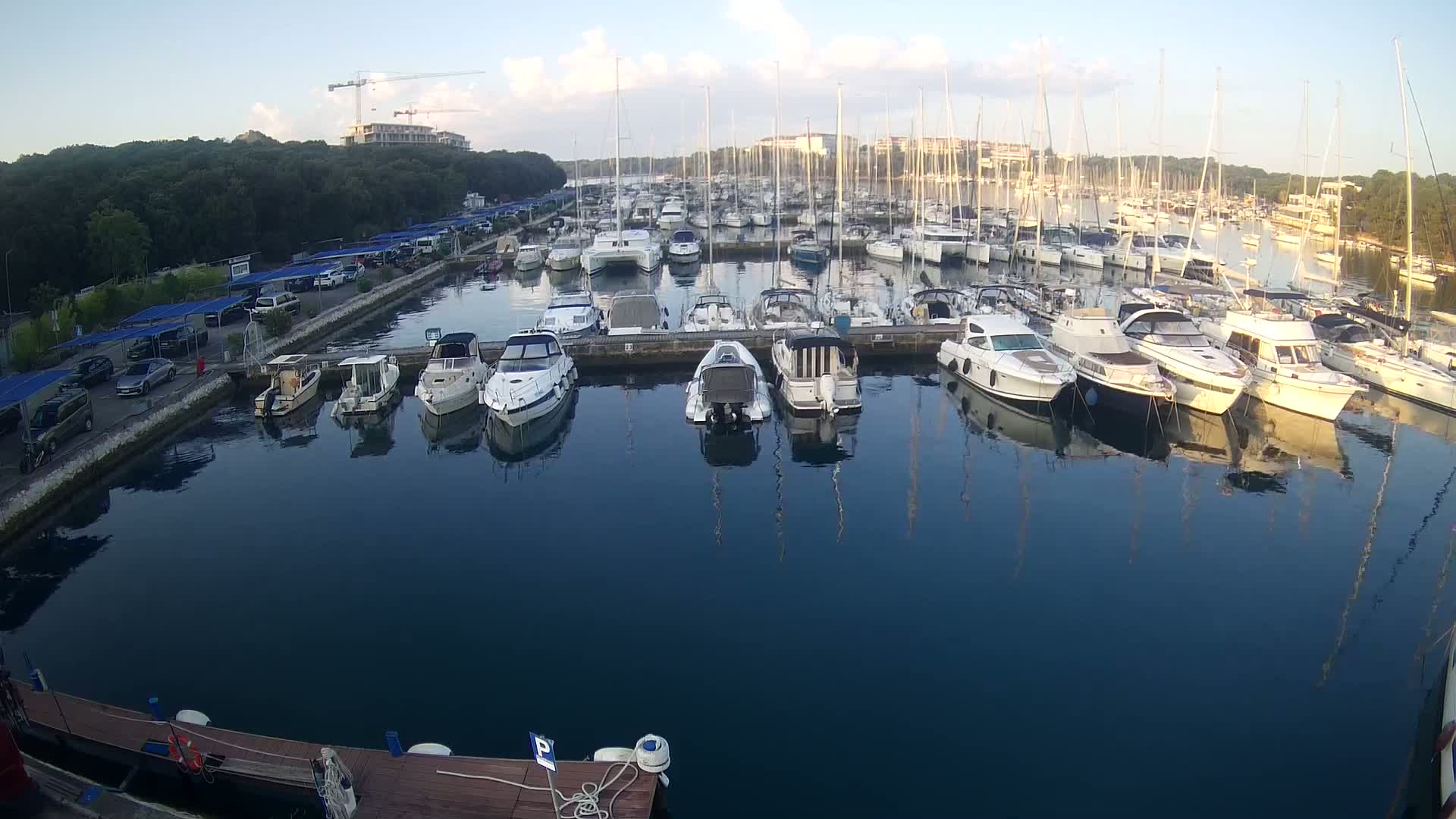 Pula, Marina Veruda South View Live Cam - Pjescana Uvala, Pula, Istria, Croatia
