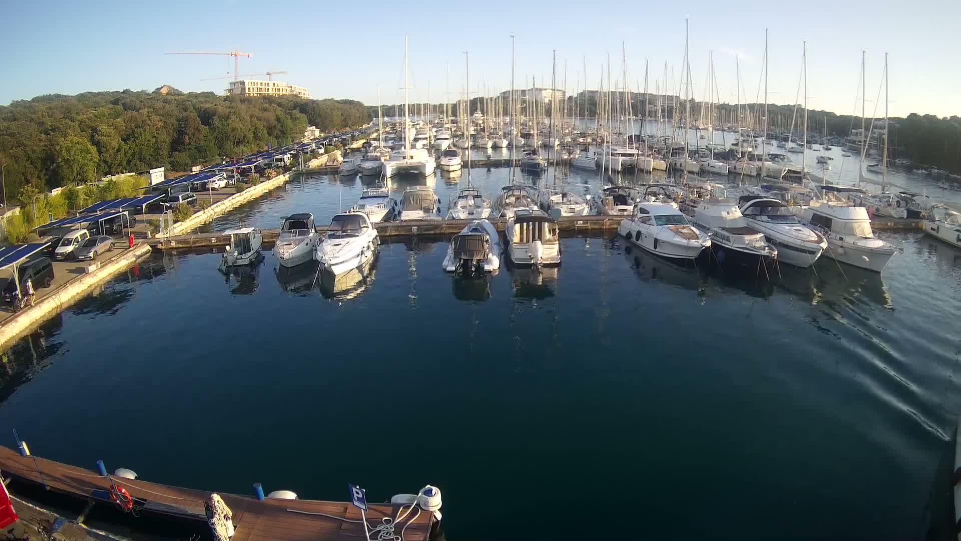 Pula, Marina Veruda South View Live Cam - Pjescana Uvala, Pula, Istria, Croatia