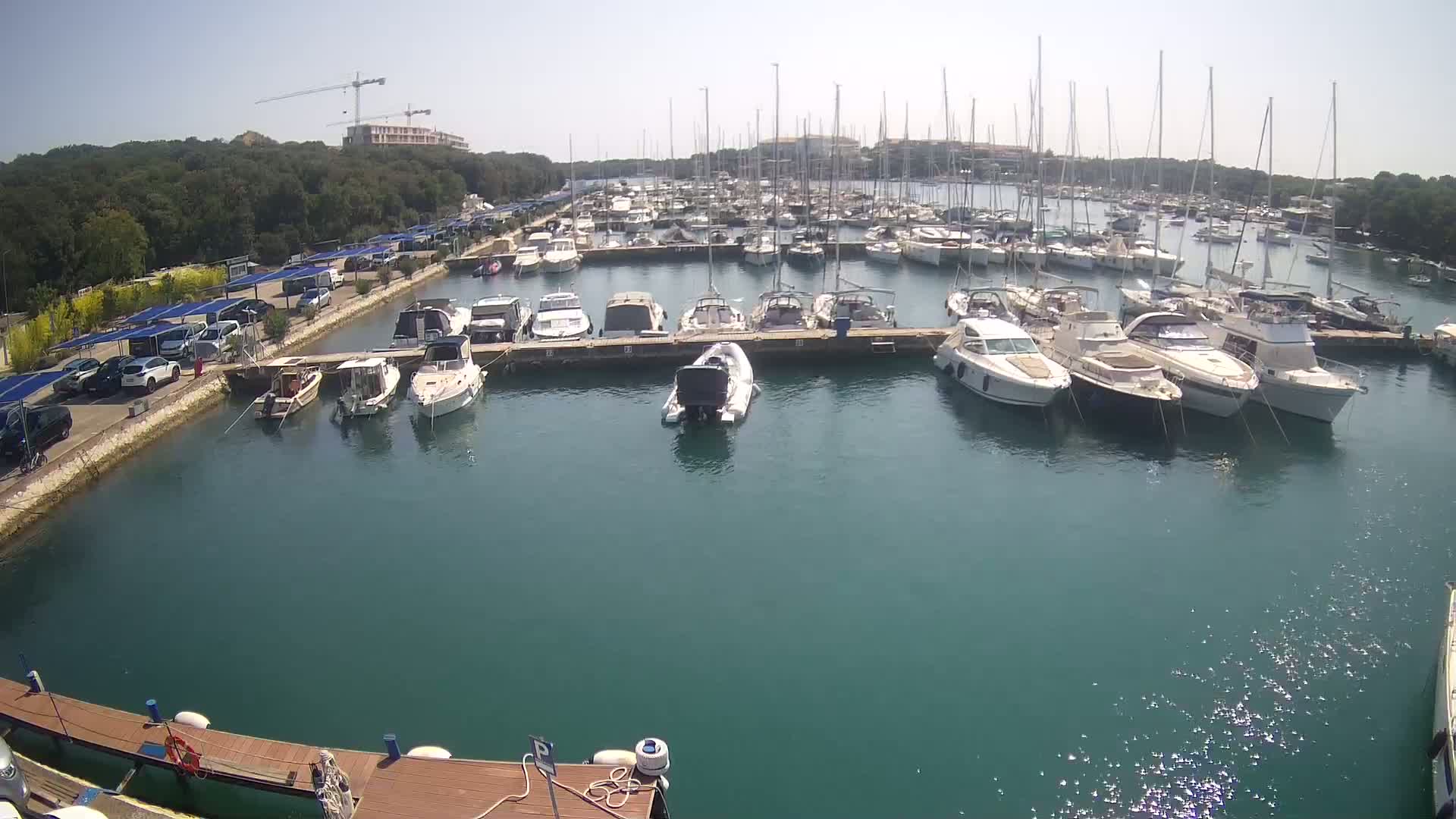 Pula, Marina Veruda South View Live Cam - Pjescana Uvala, Pula, Istria, Croatia