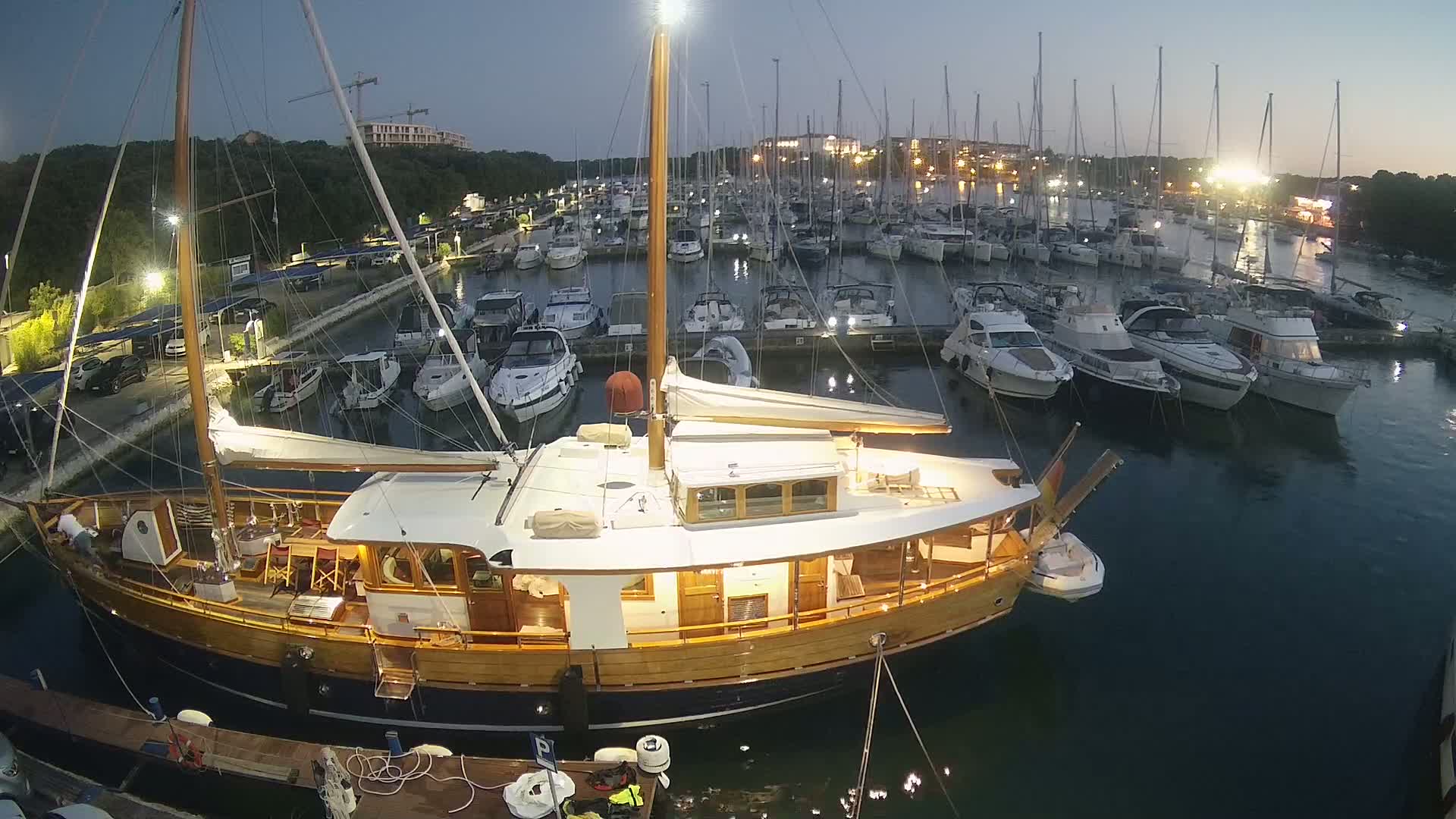 Pula, Marina Veruda South View Live Cam - Pjescana Uvala, Pula, Istria, Croatia