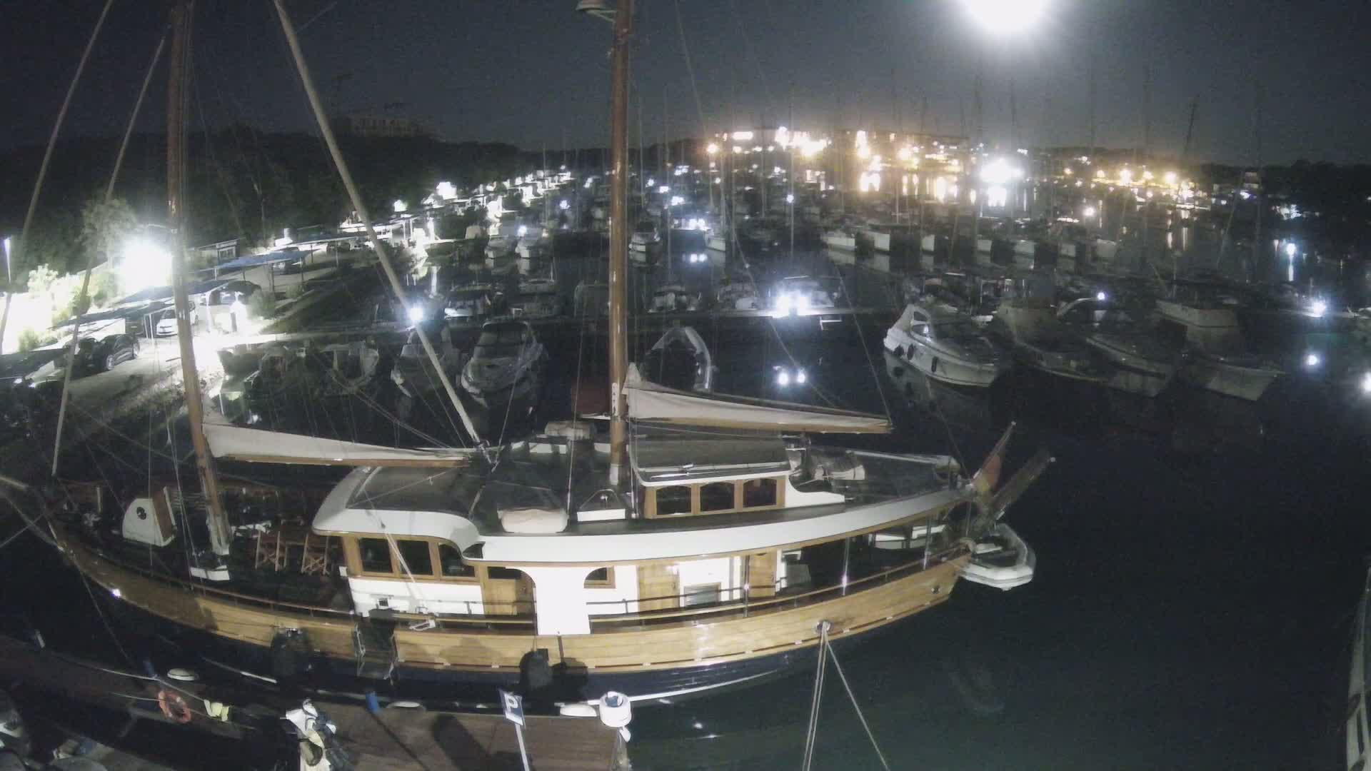 Pula, Marina Veruda South View Live Cam - Pjescana Uvala, Pula, Istria, Croatia