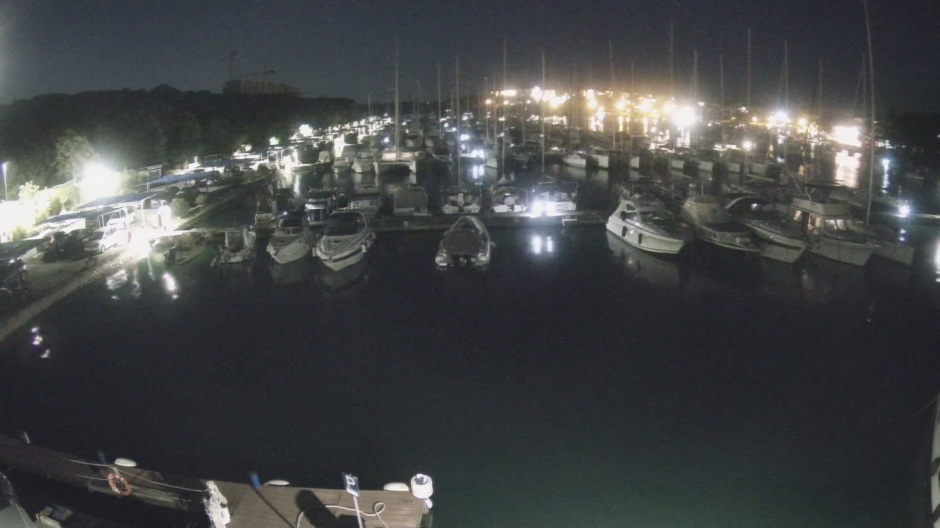 Pula, Marina Veruda South View Live Cam - Pjescana Uvala, Pula, Istria, Croatia