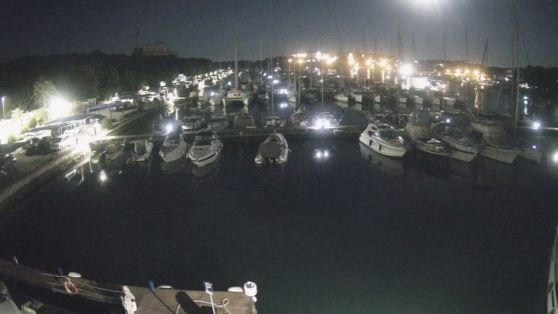 Pula, Marina Veruda South View Live Cam - Pjescana Uvala, Pula, Istria, Croatia