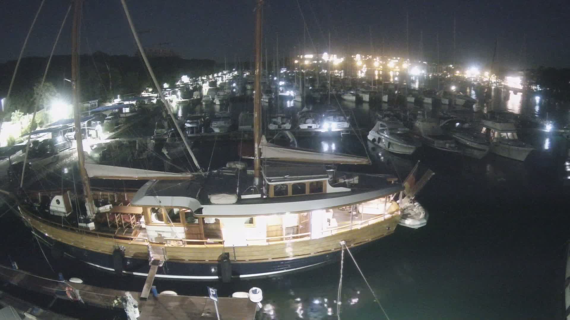 Pula, Marina Veruda South View Live Cam - Pjescana Uvala, Pula, Istria, Croatia