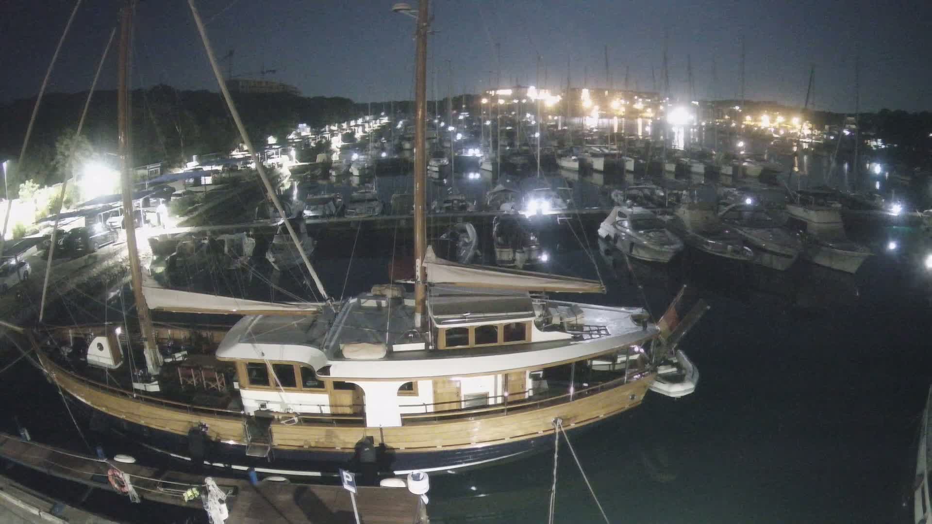 Pula, Marina Veruda South View Live Cam - Pjescana Uvala, Pula, Istria, Croatia