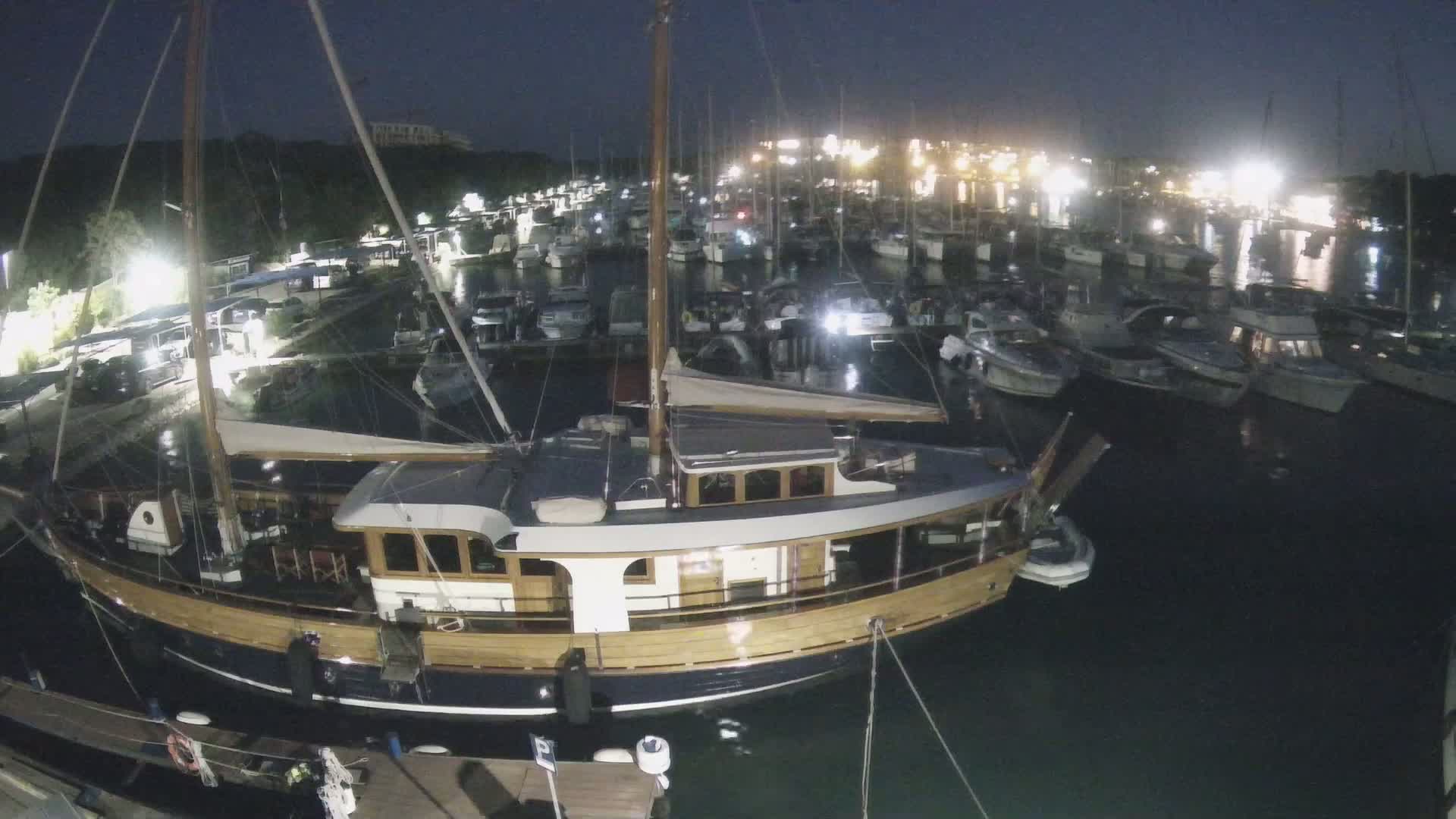 Pula, Marina Veruda South View Live Cam - Pjescana Uvala, Pula, Istria, Croatia