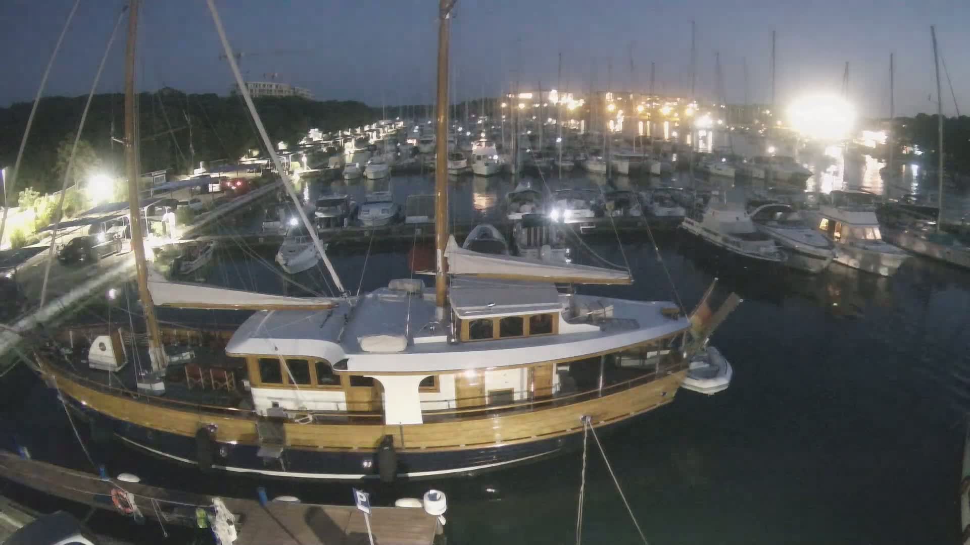 Pula, Marina Veruda South View Live Cam - Pjescana Uvala, Pula, Istria, Croatia