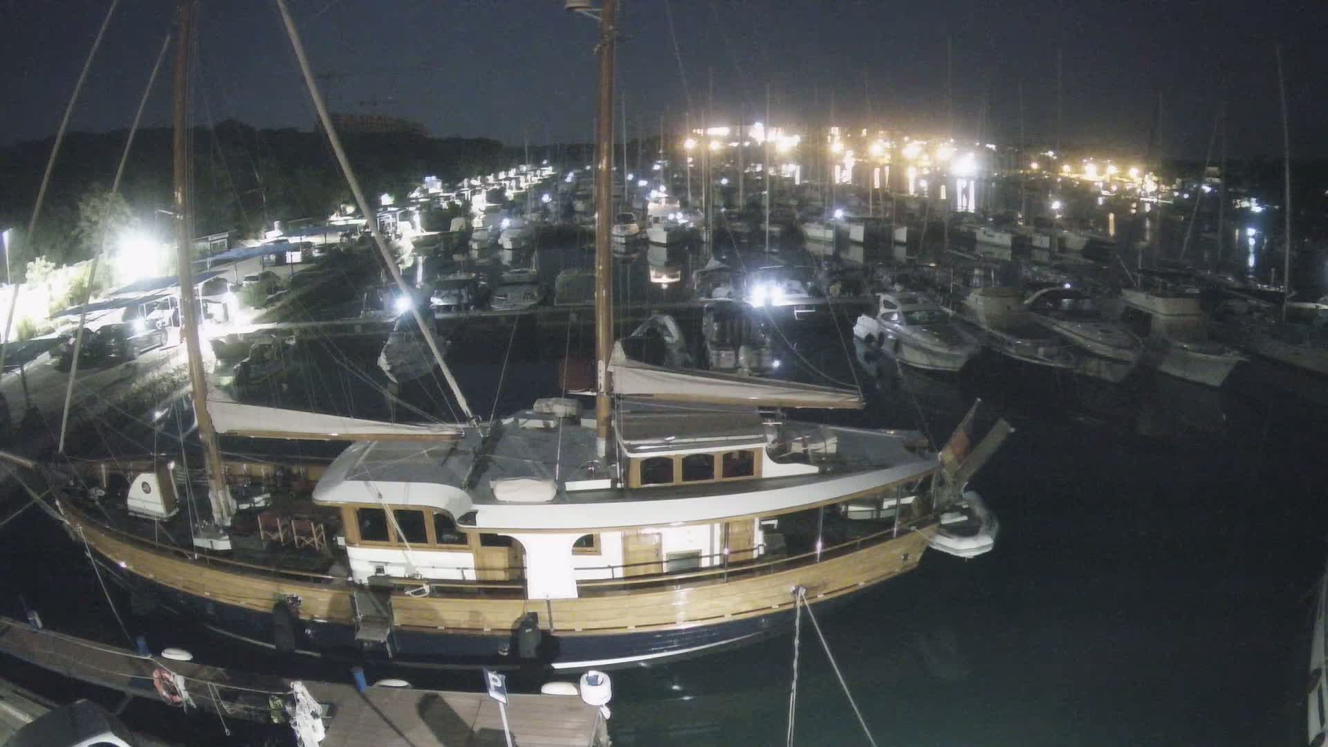 Pula, Marina Veruda South View Live Cam - Pjescana Uvala, Pula, Istria, Croatia