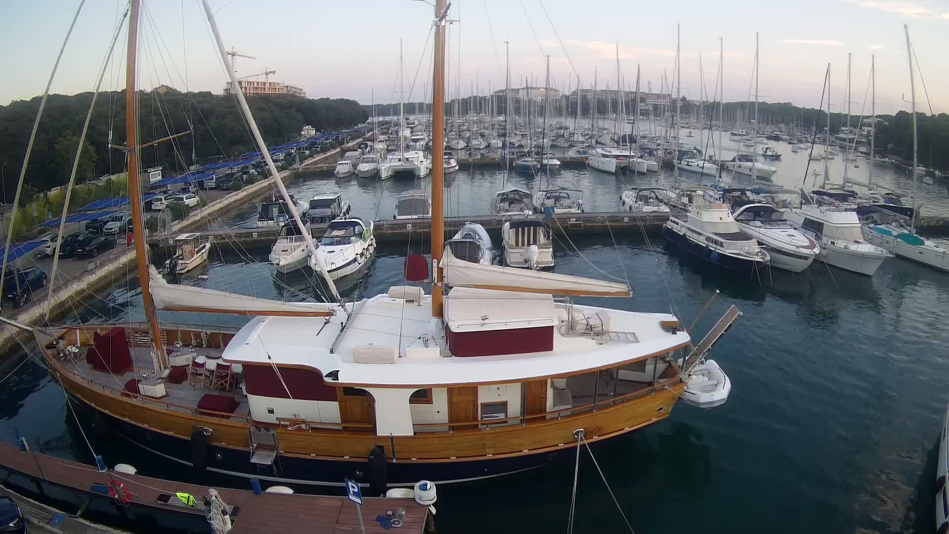 Pula, Marina Veruda South View Live Cam - Pjescana Uvala, Pula, Istria, Croatia