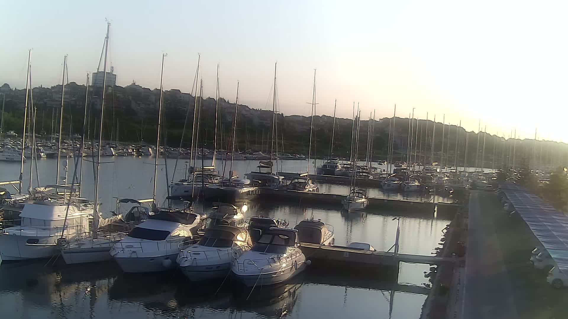Pula, Marina Veruda North View Live Cam - Pjescana Uvala, Pula, Istria, Croatia
