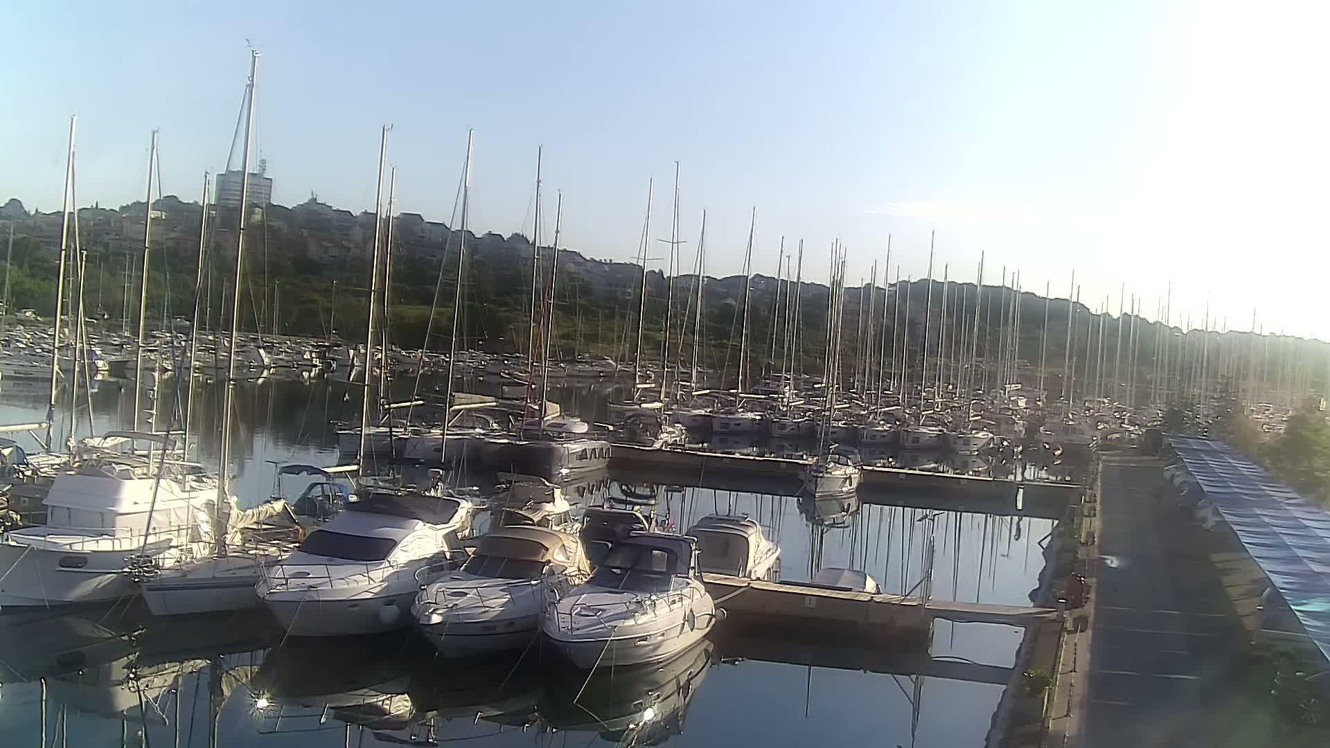 Pula, Marina Veruda North View Live Cam - Pjescana Uvala, Pula, Istria, Croatia