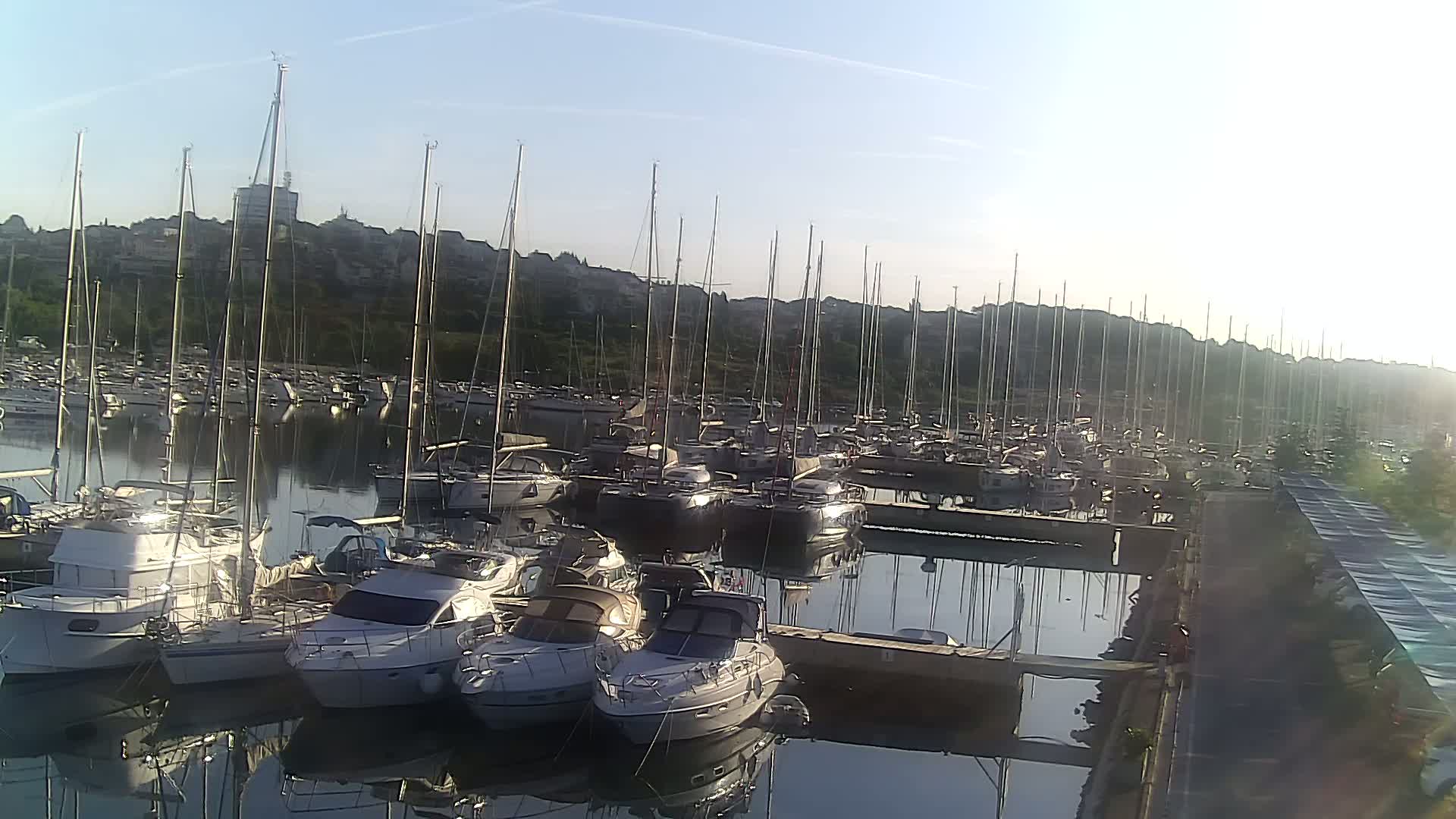 Pula, Marina Veruda North View Live Cam - Pjescana Uvala, Pula, Istria, Croatia