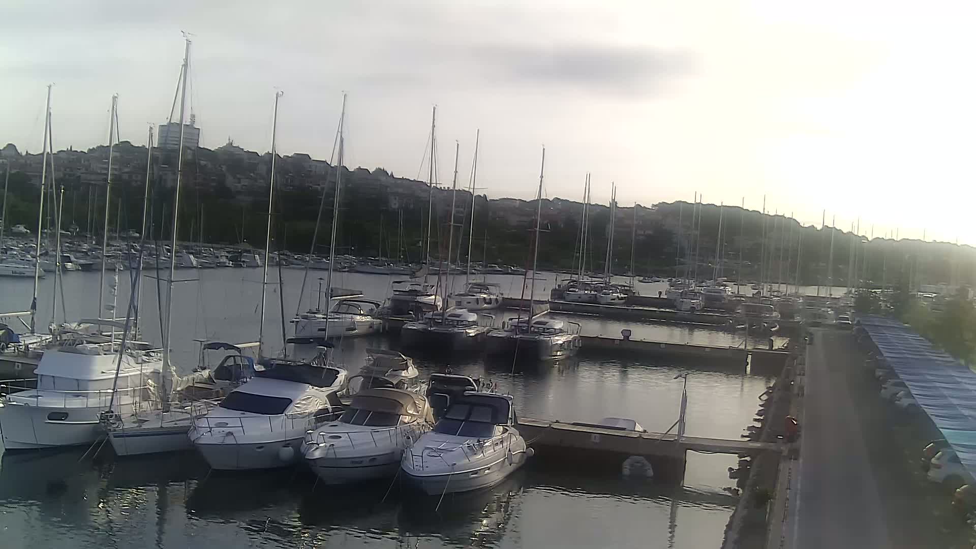 Pula, Marina Veruda North View Live Cam - Pjescana Uvala, Pula, Istria, Croatia