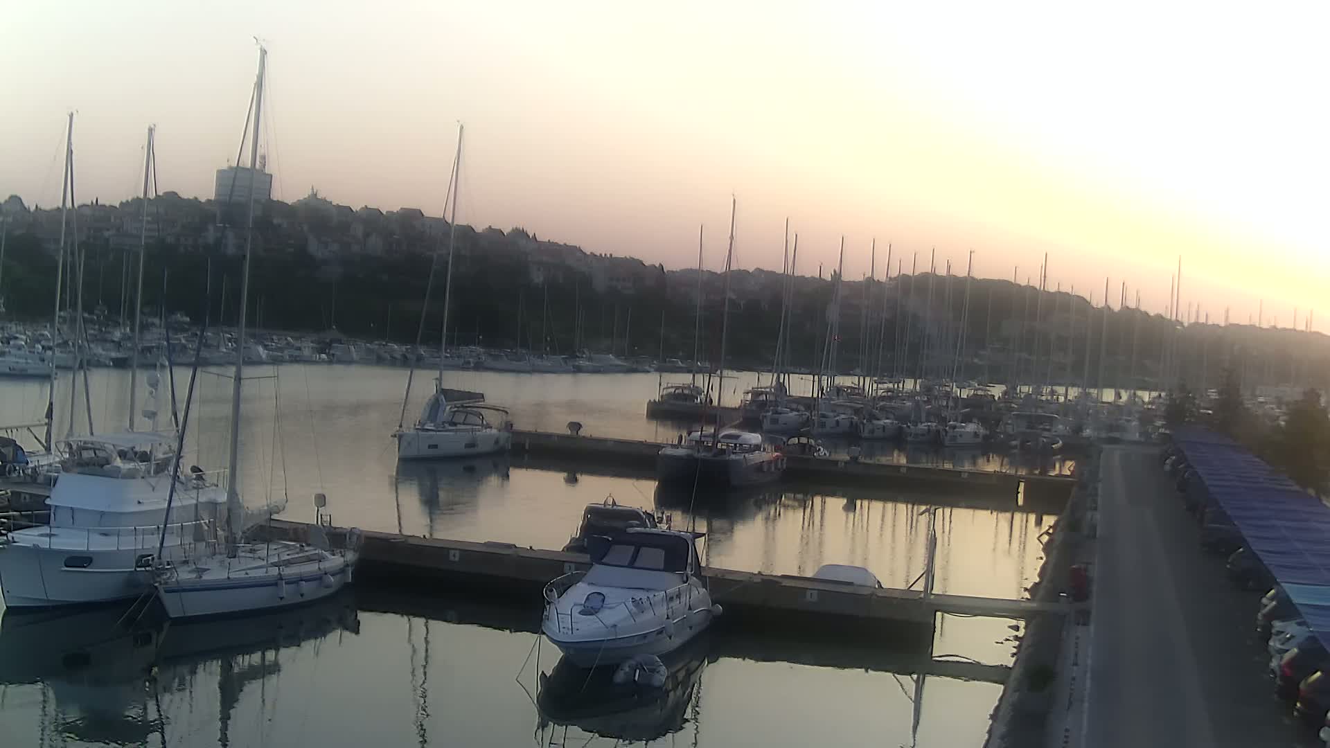 Pula, Marina Veruda North View Live Cam - Pjescana Uvala, Pula, Istria, Croatia