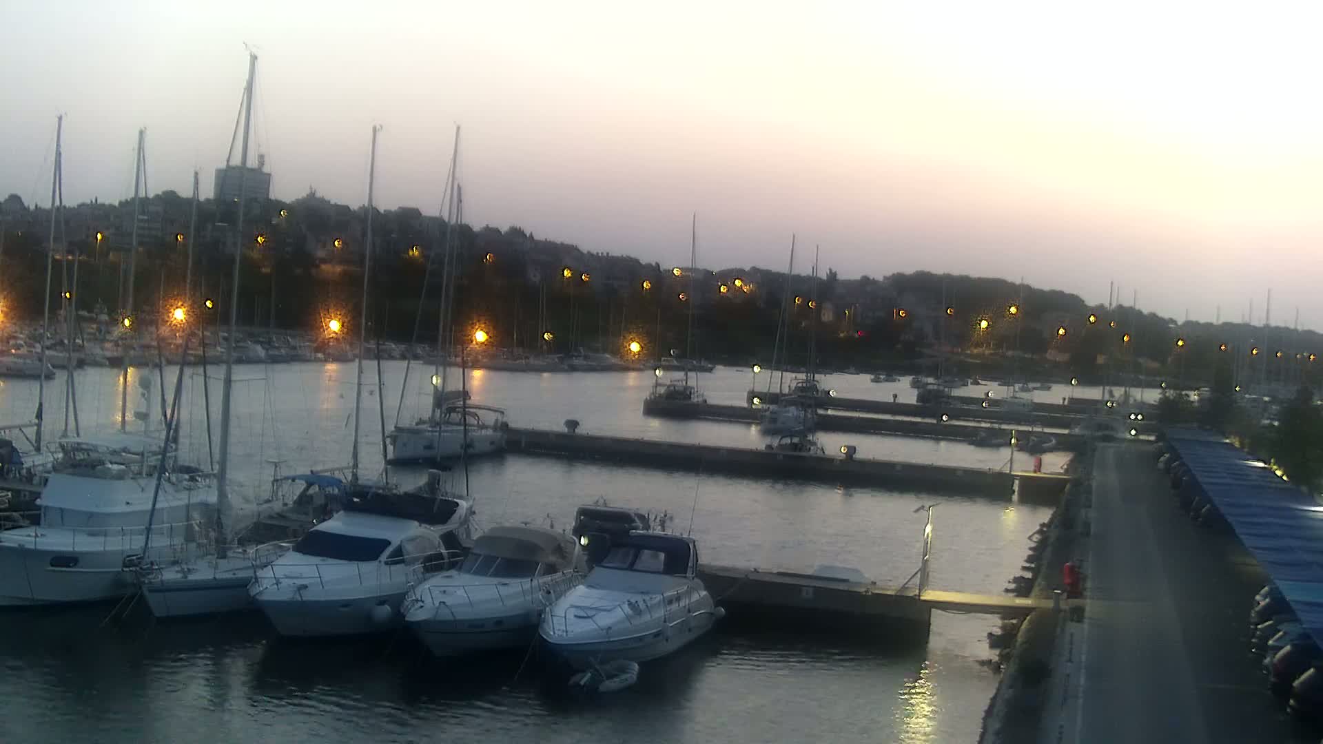 Pula, Marina Veruda North View Live Cam - Pjescana Uvala, Pula, Istria, Croatia