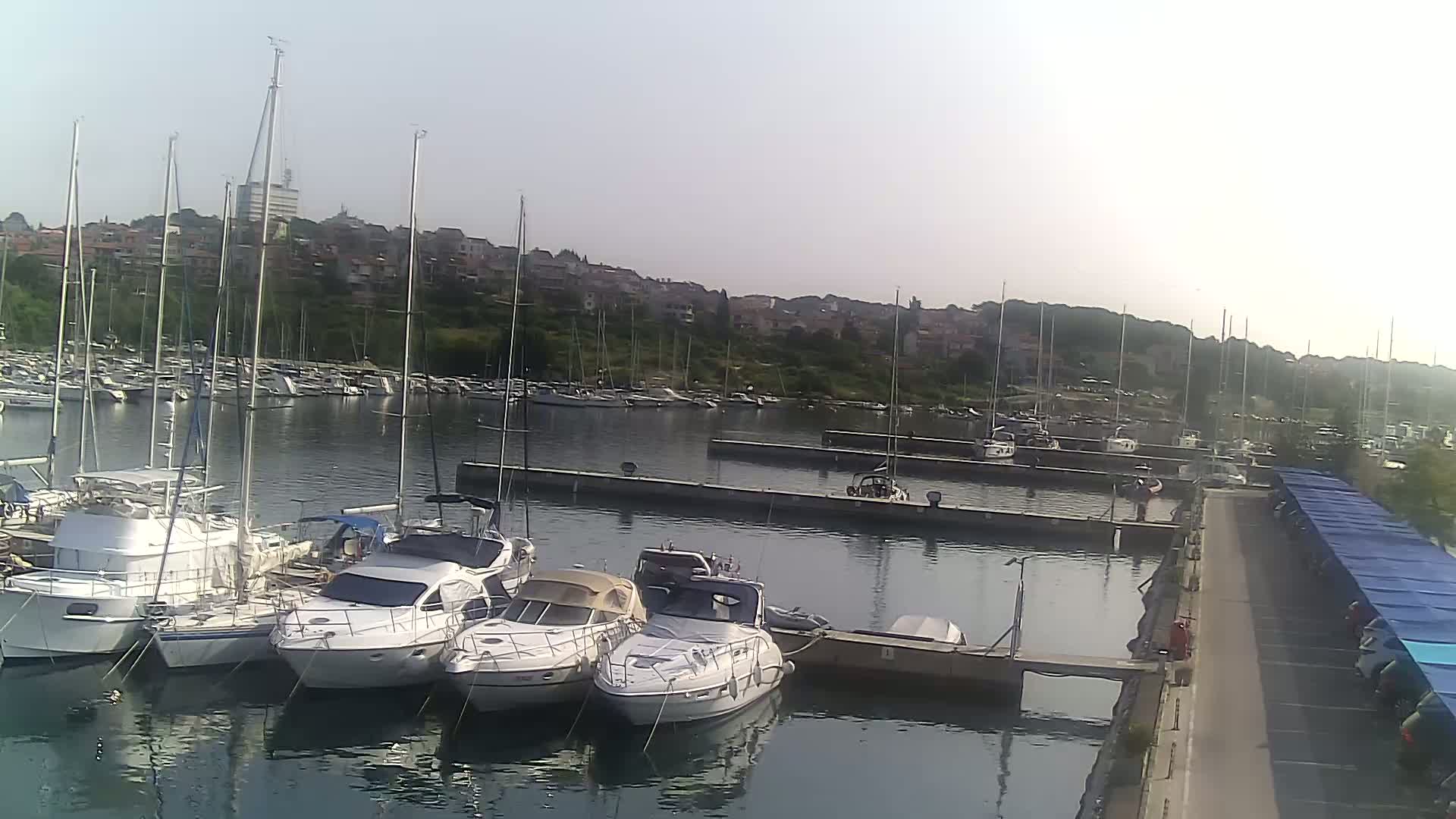 Pula, Marina Veruda North View Live Cam - Pjescana Uvala, Pula, Istria, Croatia