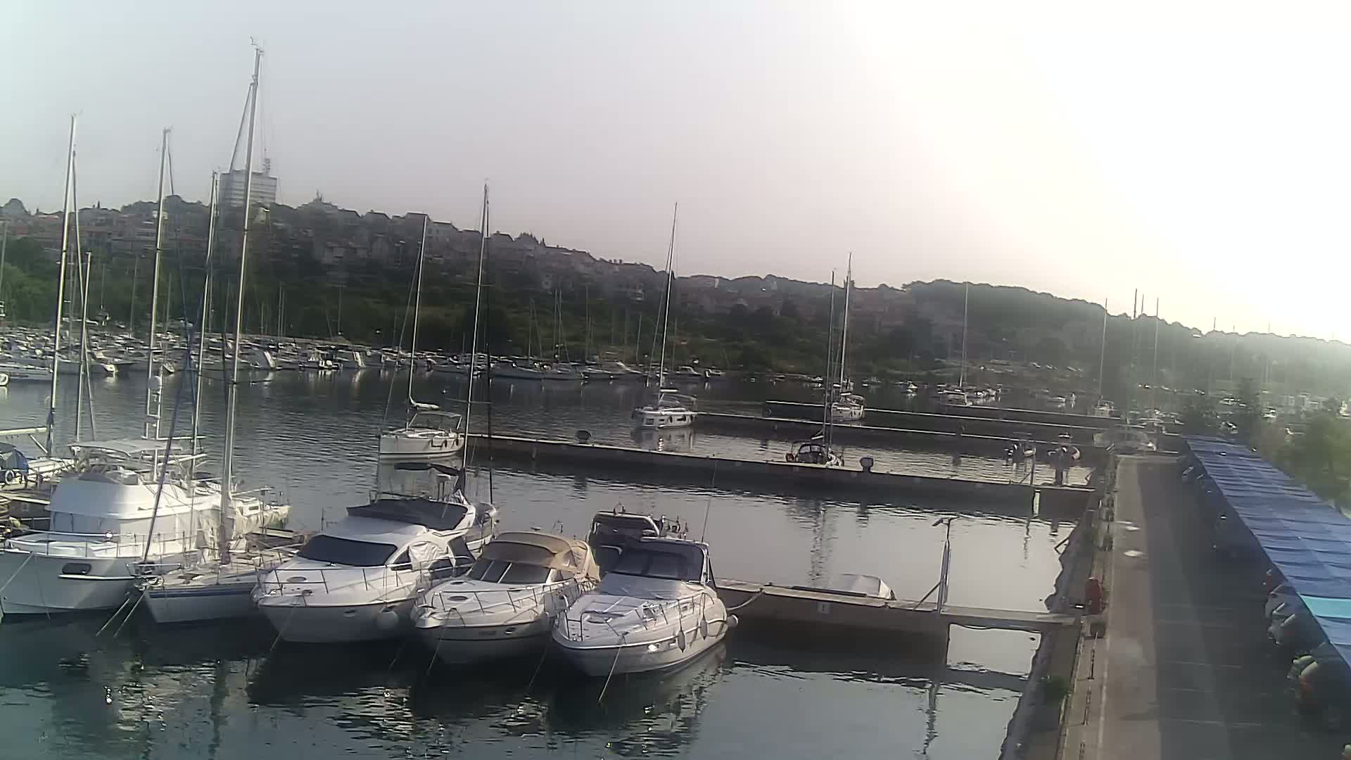 Pula, Marina Veruda North View Live Cam - Pjescana Uvala, Pula, Istria, Croatia