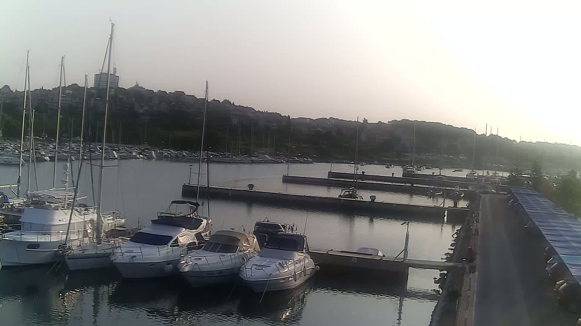 Pula, Marina Veruda North View Live Cam - Pjescana Uvala, Pula, Istria, Croatia