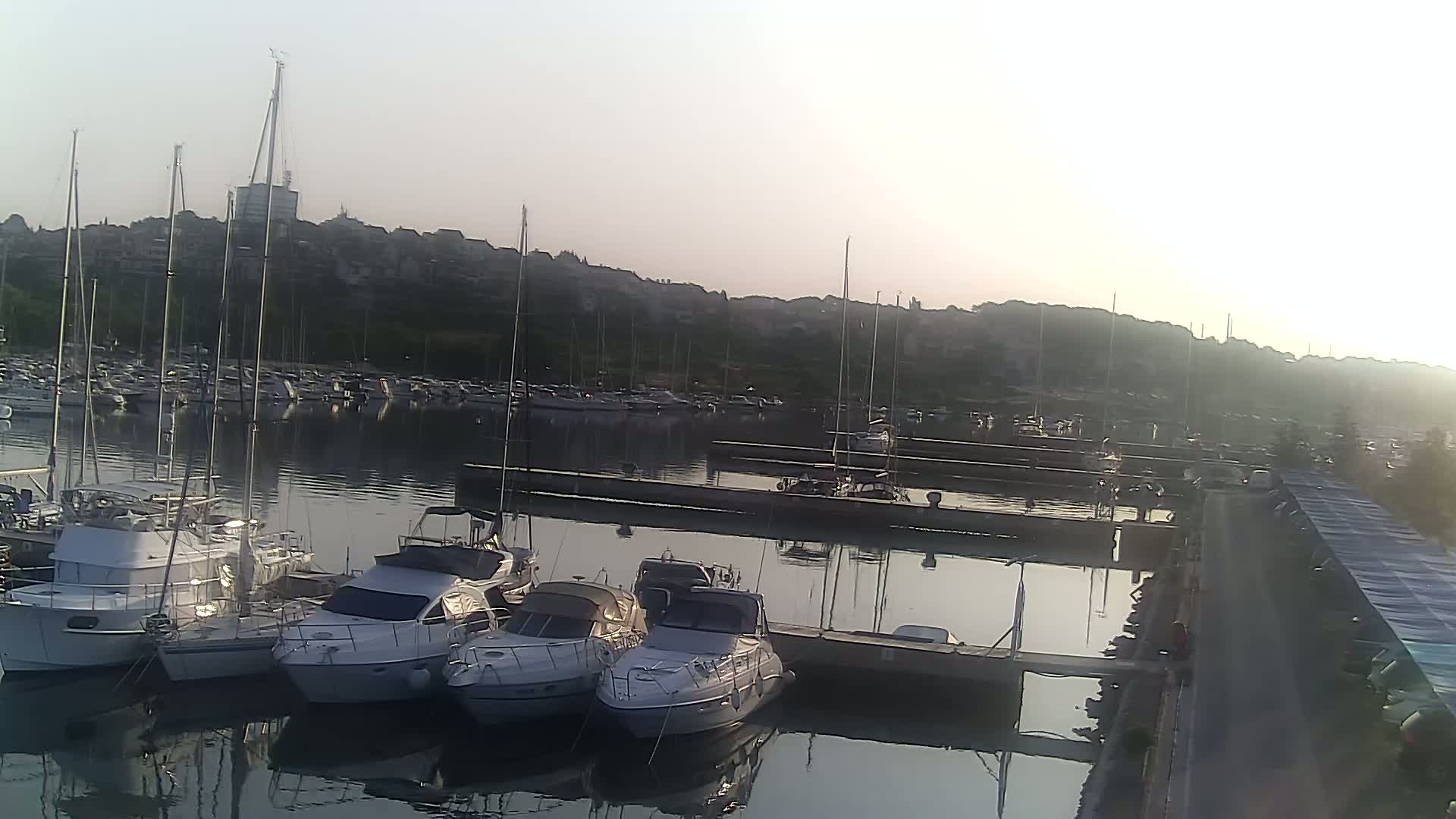 Pula, Marina Veruda North View Live Cam - Pjescana Uvala, Pula, Istria, Croatia