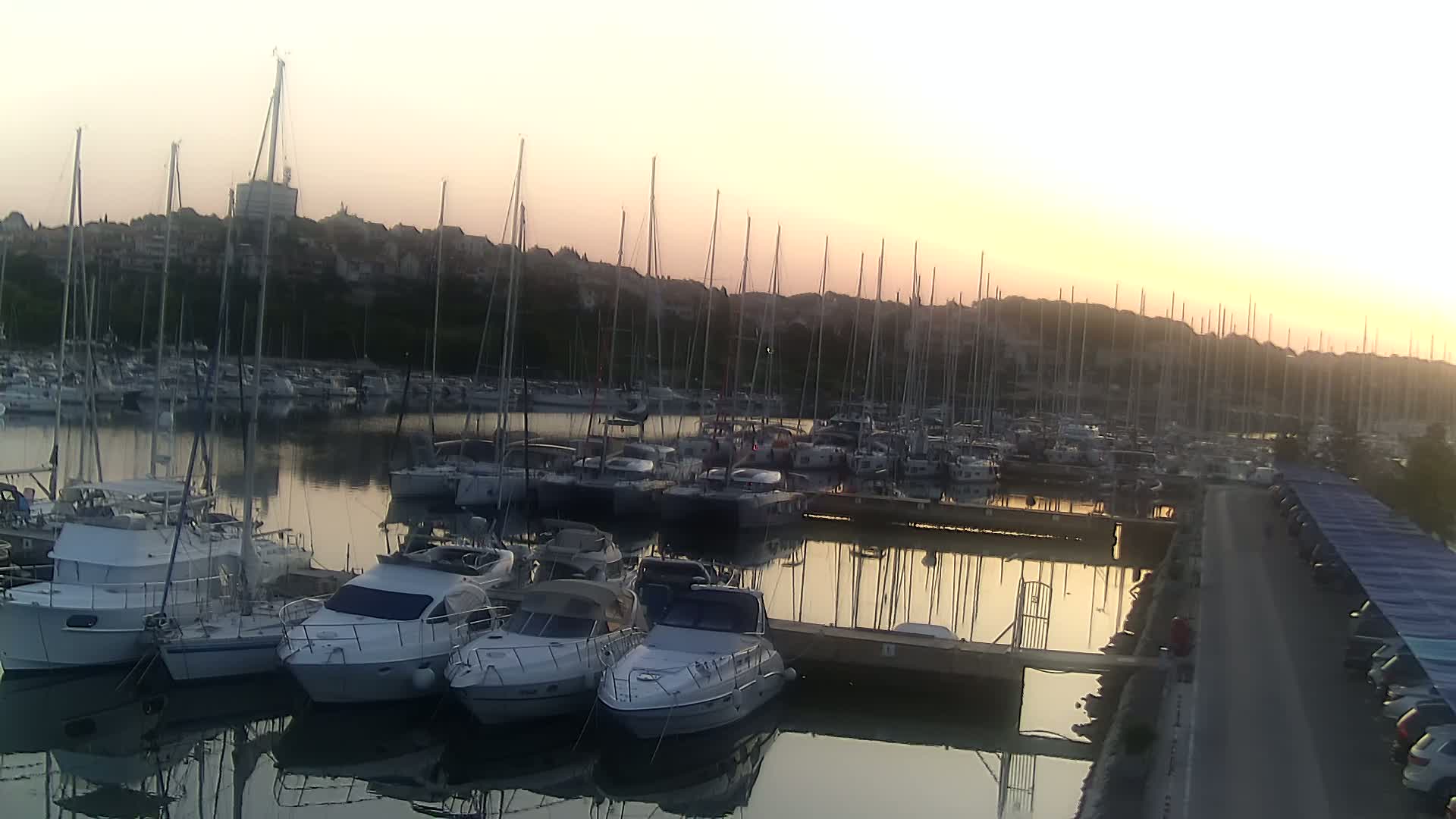 Pula, Marina Veruda North View Live Cam - Pjescana Uvala, Pula, Istria, Croatia