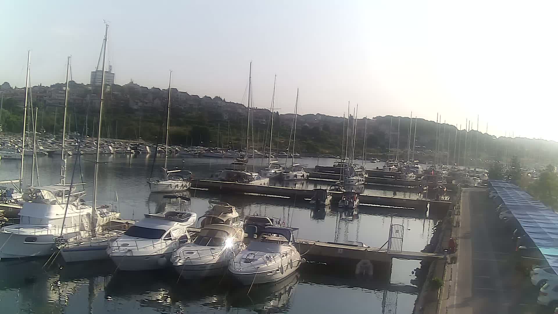 Pula, Marina Veruda North View Live Cam - Pjescana Uvala, Pula, Istria, Croatia
