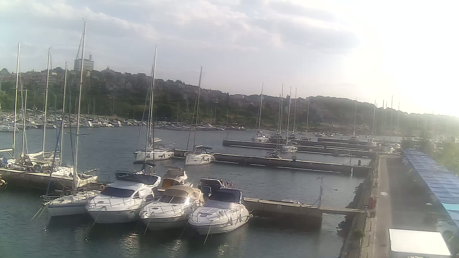 Pula, Marina Veruda North View Live Cam - Pjescana Uvala, Pula, Istria, Croatia